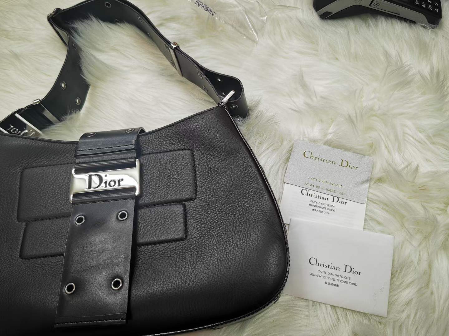 Pre-loved Christian Dior Vintage Columbus Leather Handbag