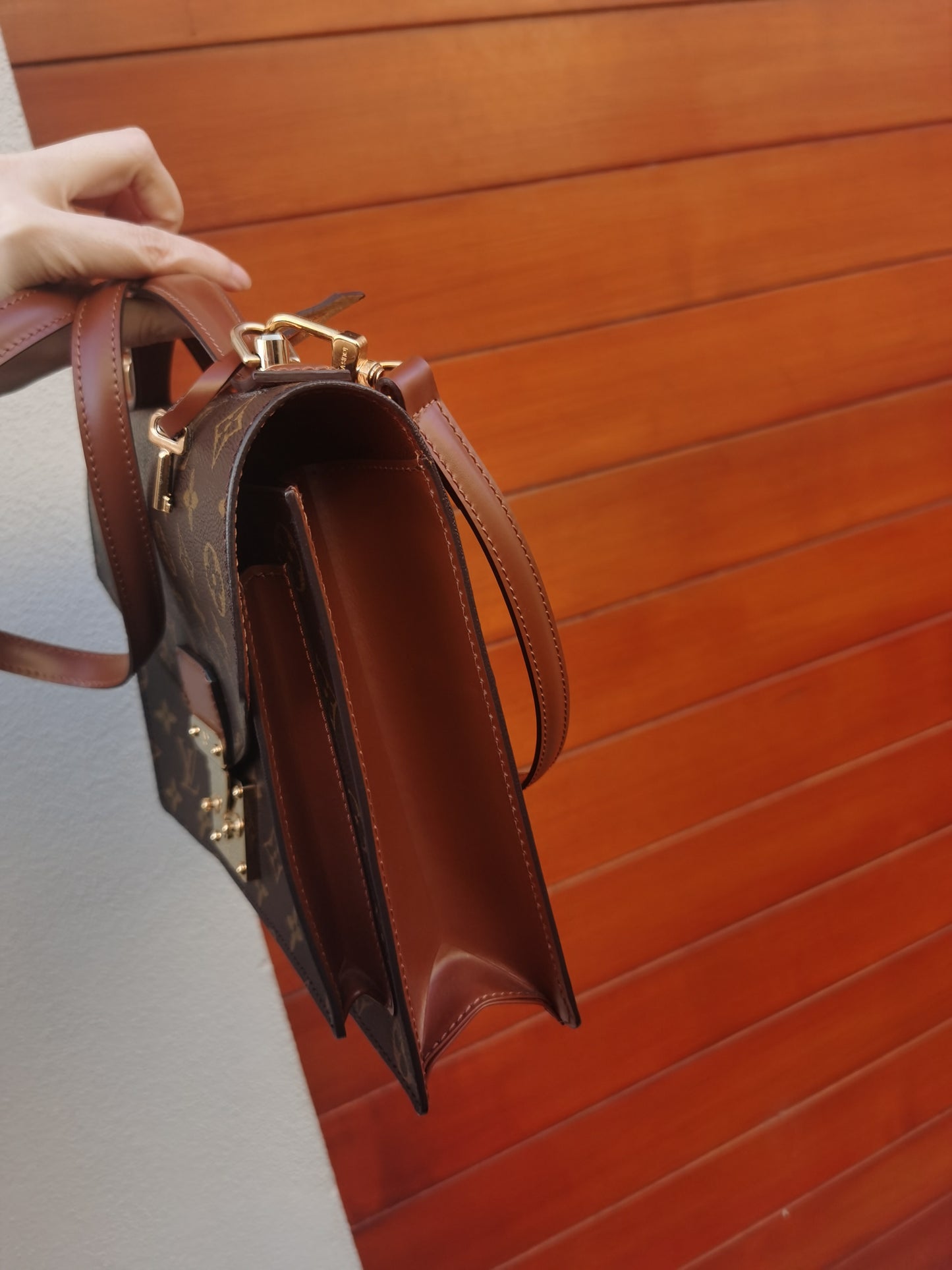 Pre-loved Louis Vuitton Vintage Monceau Crossbody Bag Monogram