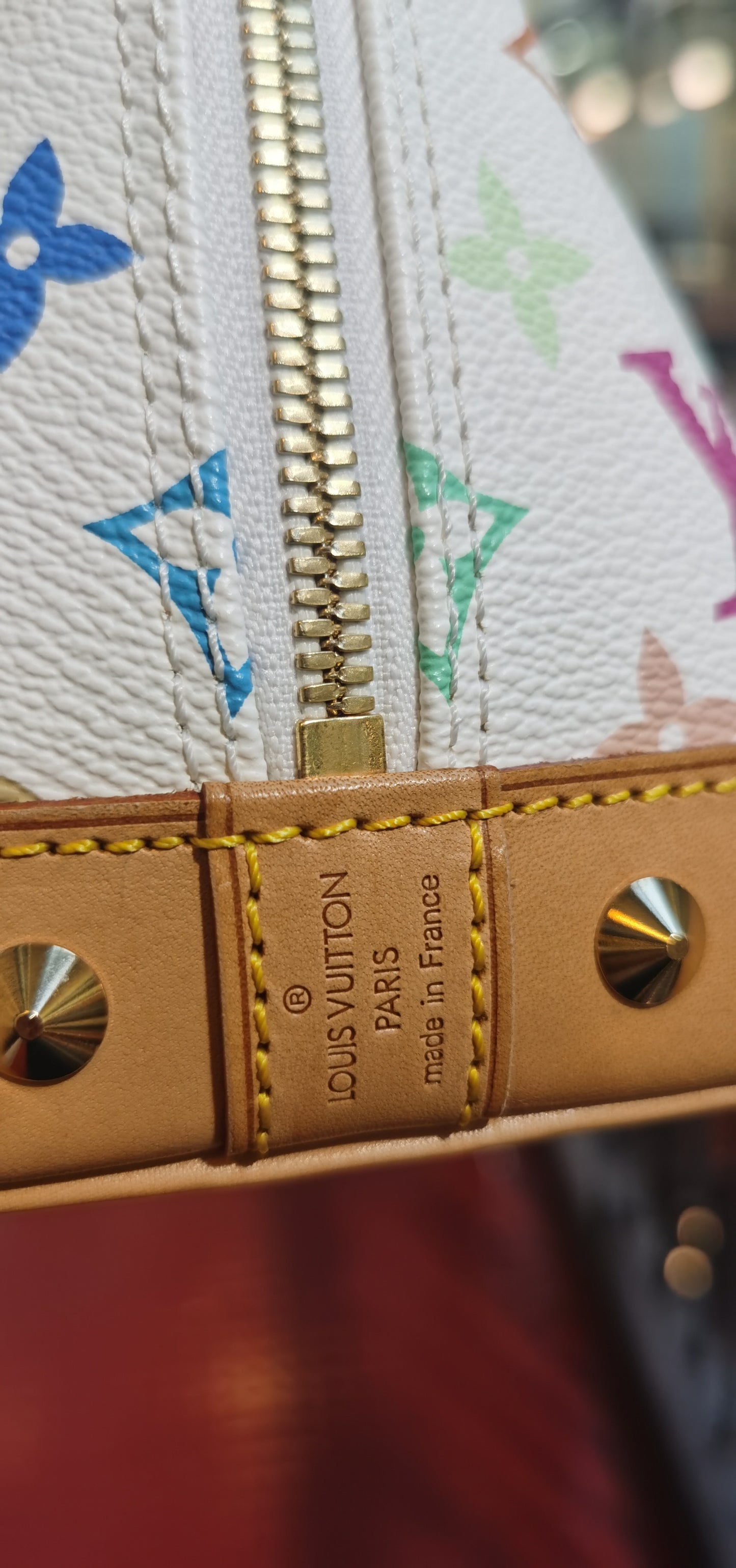 Pre-loved Louis Vuitton x Takashi Murakami 2003 Alma Handbag PM