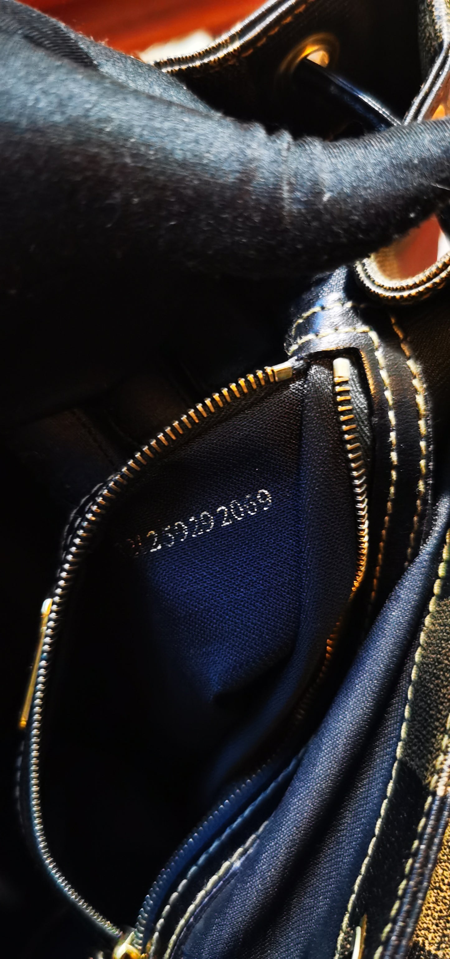 Pre-loved Fendi Vintage Backpack in Brown Pequin Striped