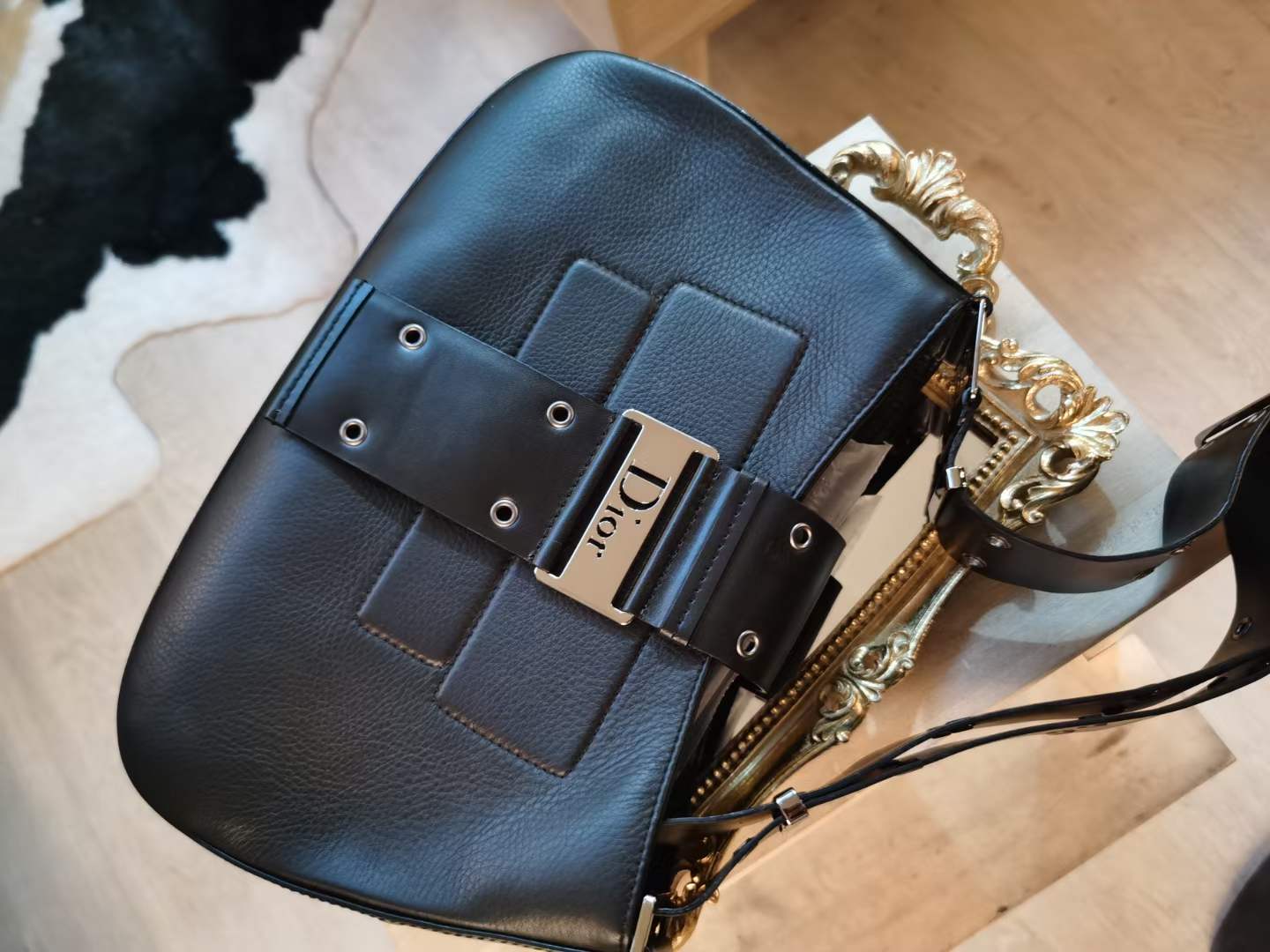 Pre-loved Christian Dior Vintage Columbus Leather Handbag