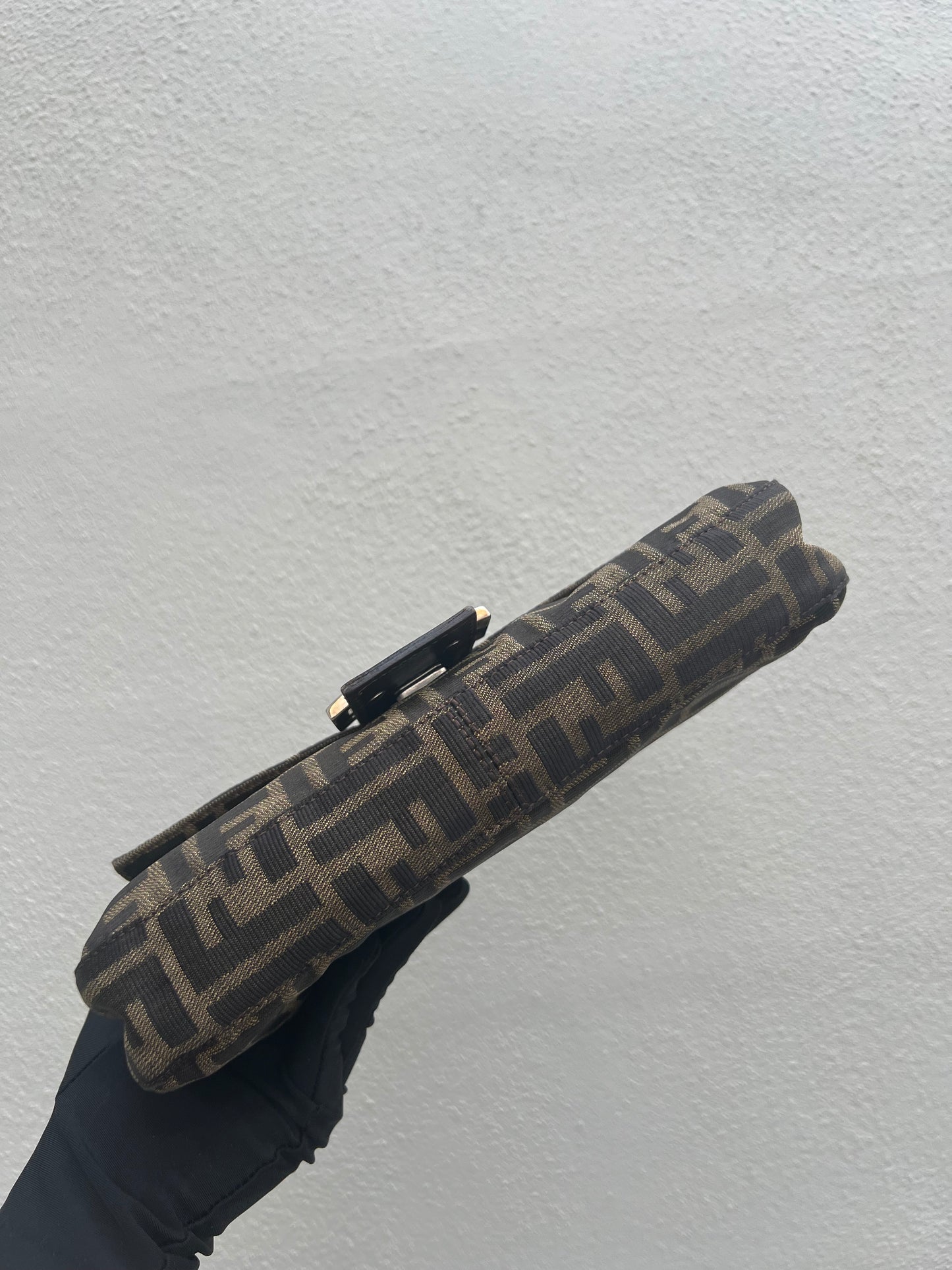 Pre-loved Fendi Vintage Zucca Baguette Handbag