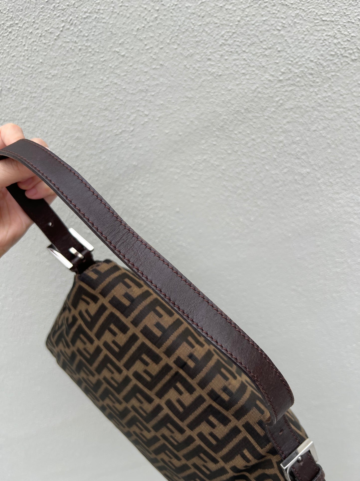 Pre-loved Fendi Vintage Zucca Mamma Handbag