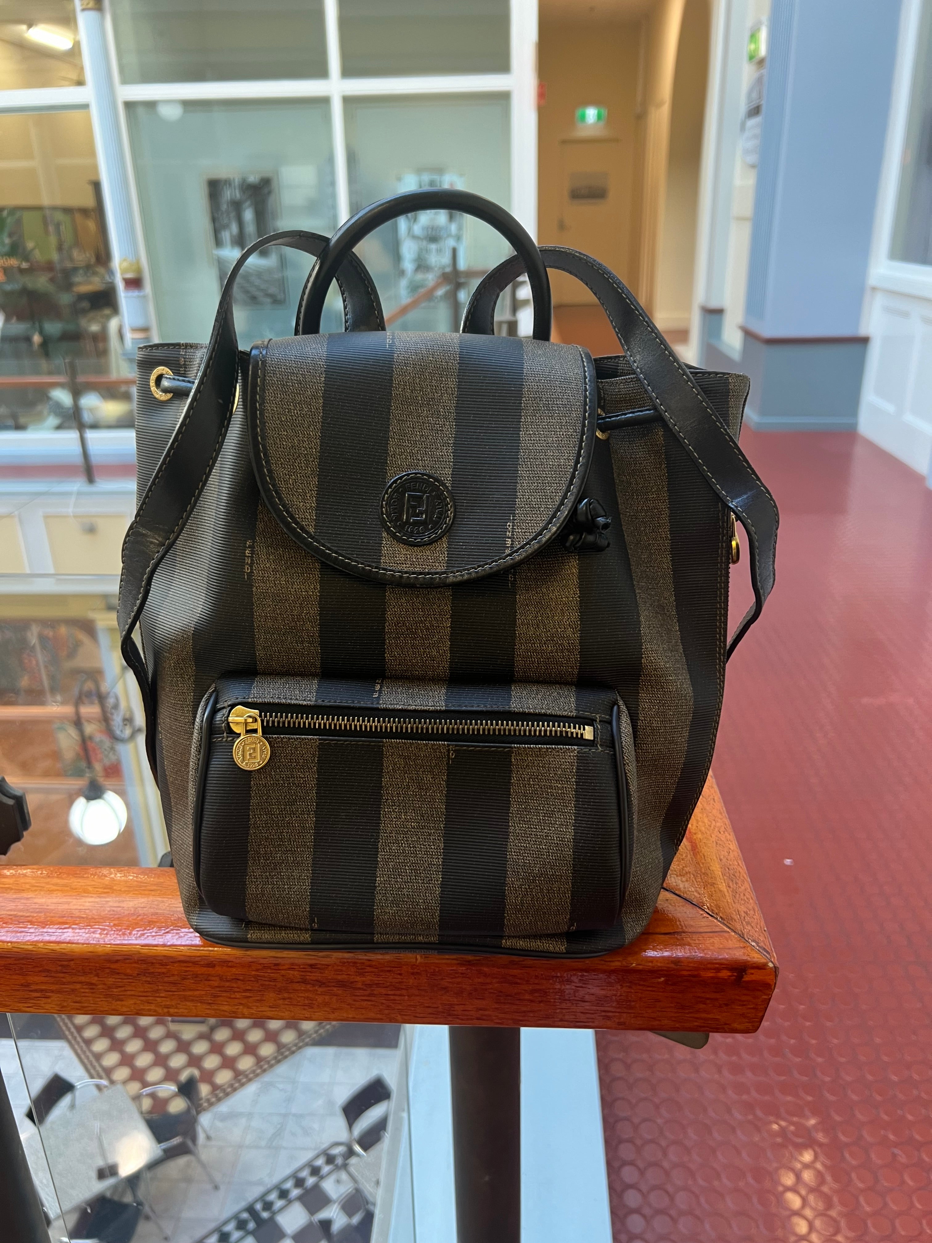 Fendi pequin backpack sale