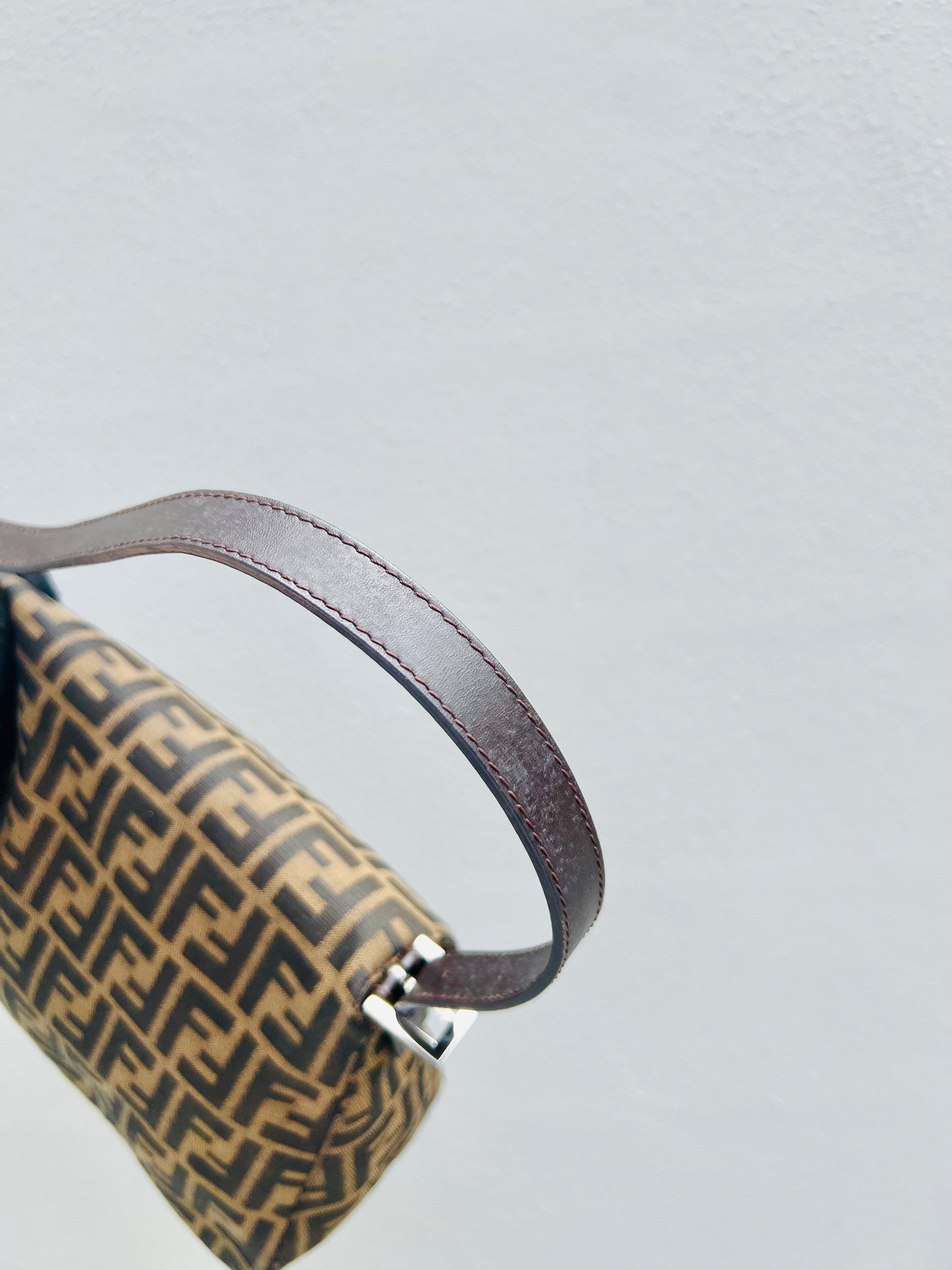 Pre-loved Fendi Vintage Zucca Mamma Handbag