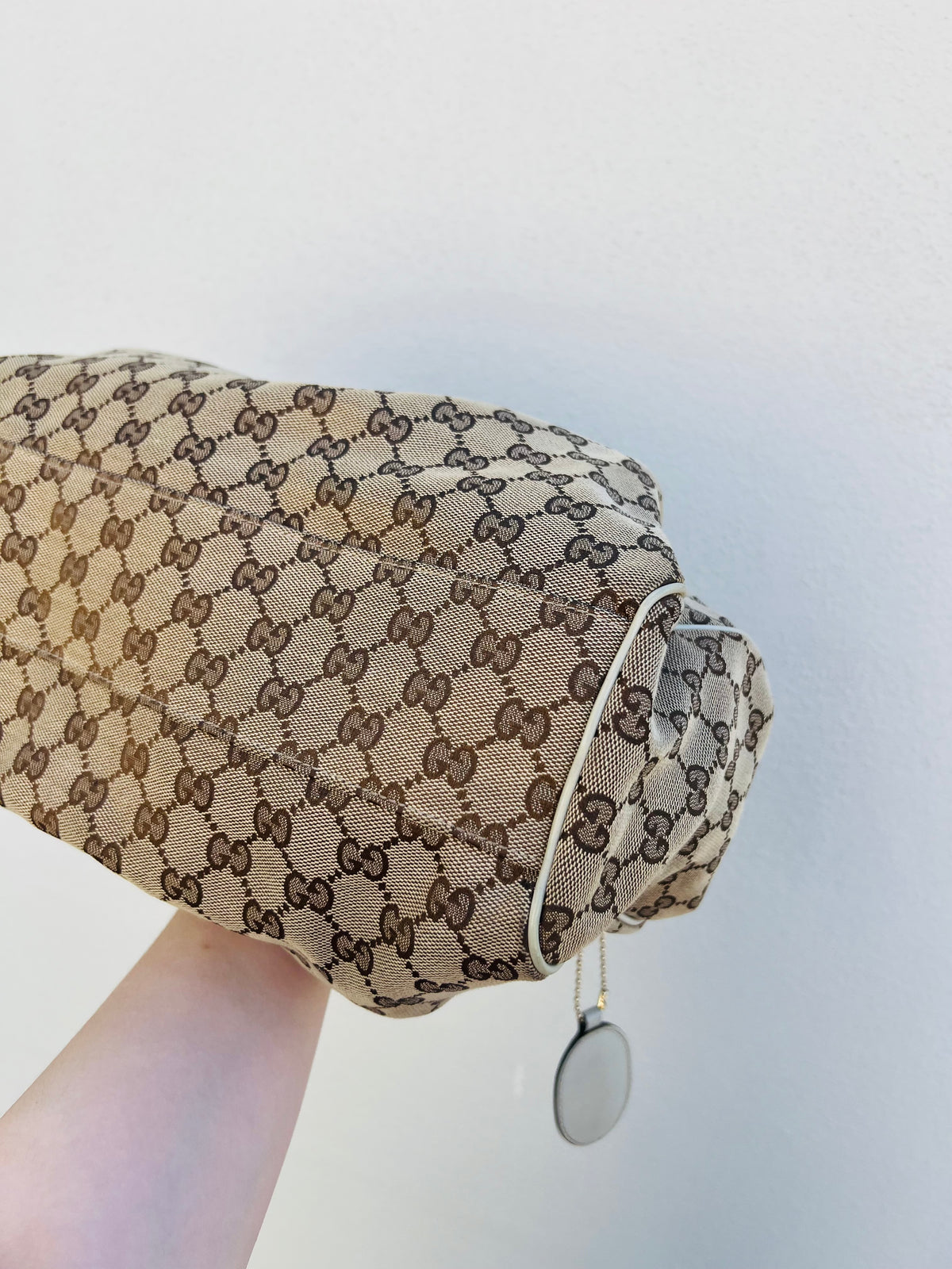 Pre-loved Gucci medium Sukey Guccissima GG shoulder bag