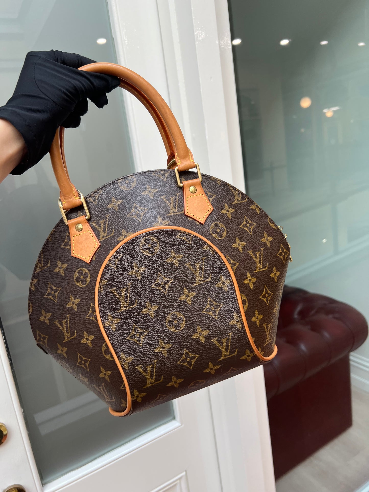 Pre-loved Louis Vuitton Vintage Ellipse Cloth Handbag PM Monogram 2002