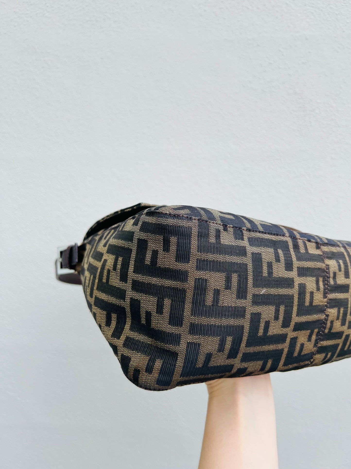 Pre-loved Fendi Vintage Zucca Mamma Handbag