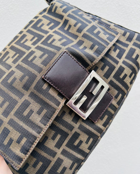 Pre-loved Fendi Vintage Zucca Mamma Handbag