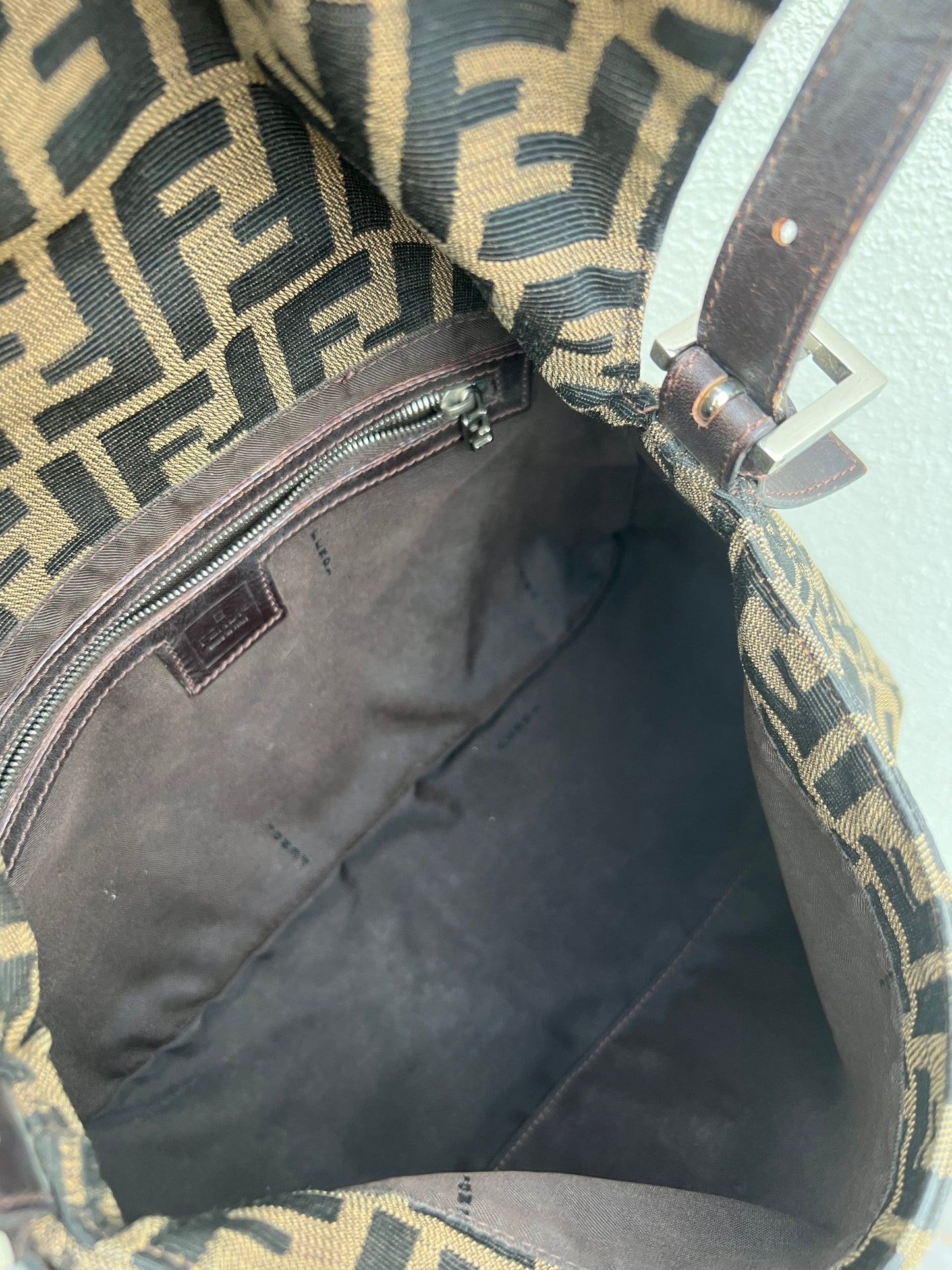 Pre-loved Fendi Vintage Zucca Mamma Handbag