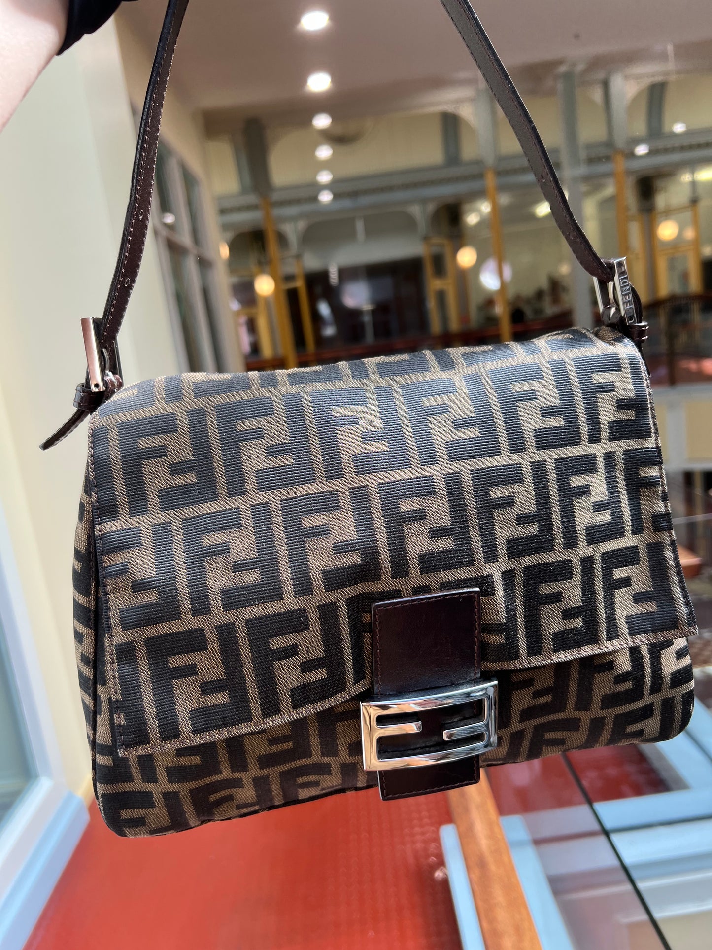 Pre-loved Fendi Vintage Zucca Mamma Handbag