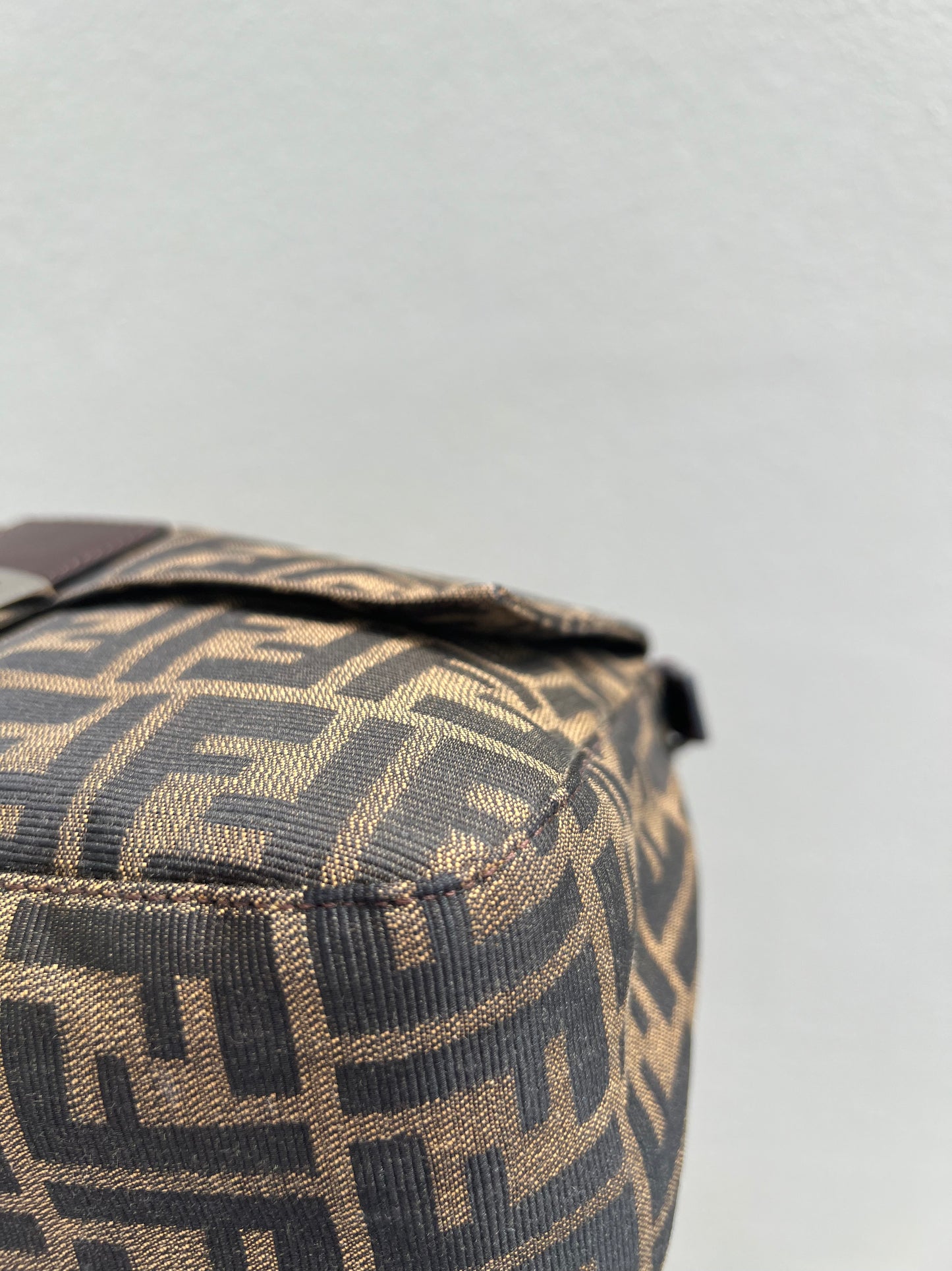 Pre-loved Fendi Vintage Zucca Mamma Handbag