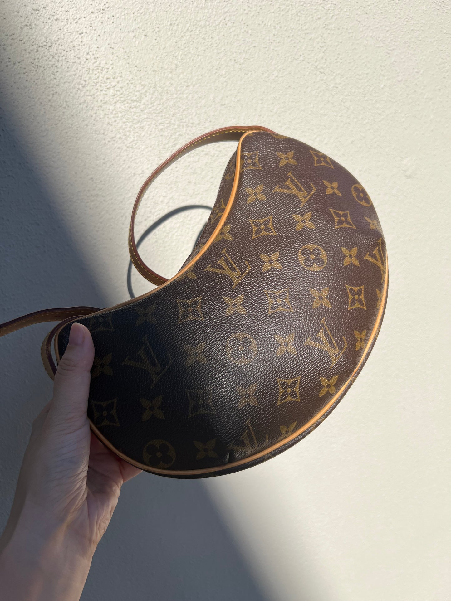 Pre-loved Louis Vuitton Pochette Croissant Shoulder Bag PM Monogram
