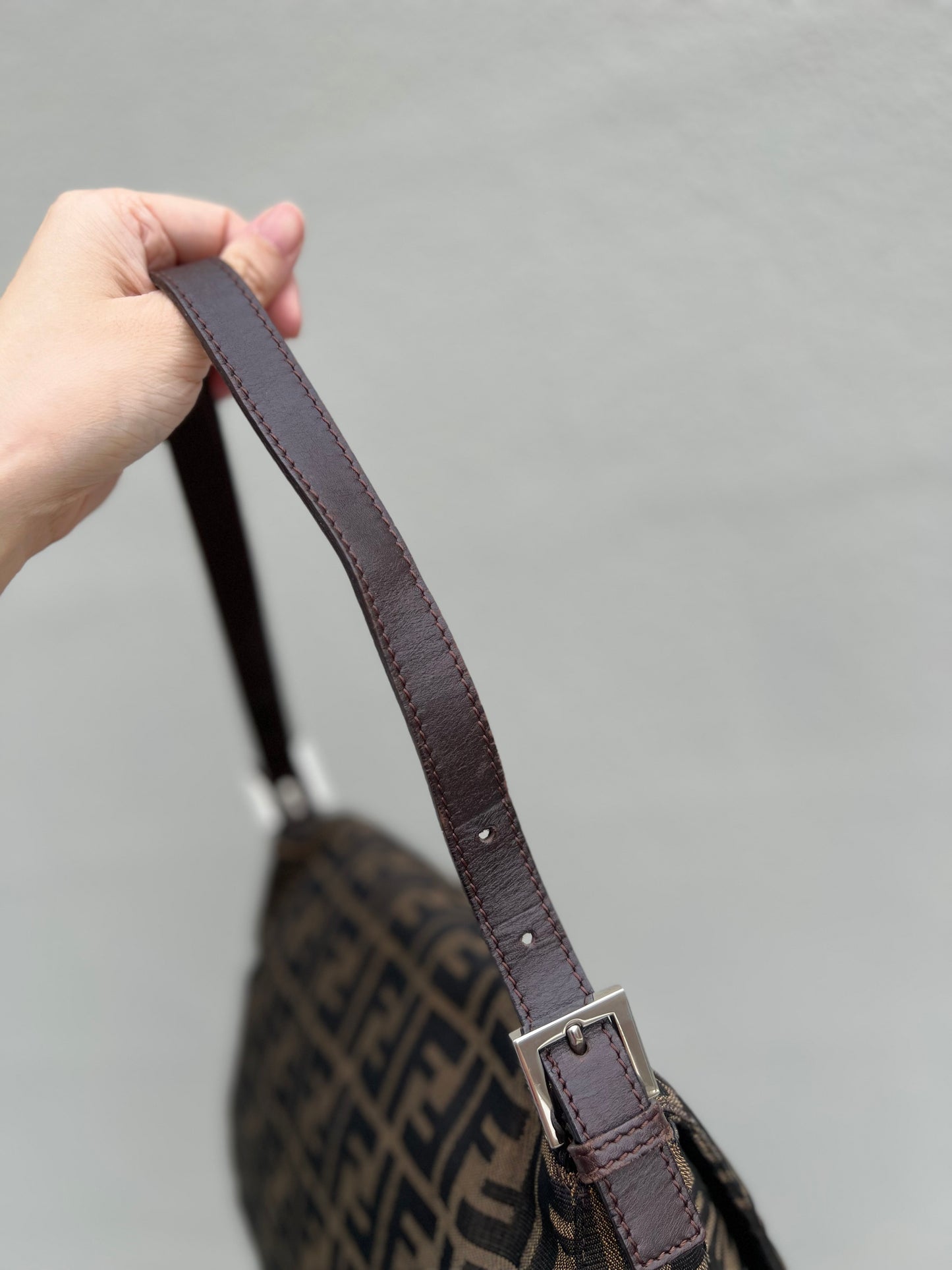 Pre-loved Fendi Vintage Zucca Mamma Handbag