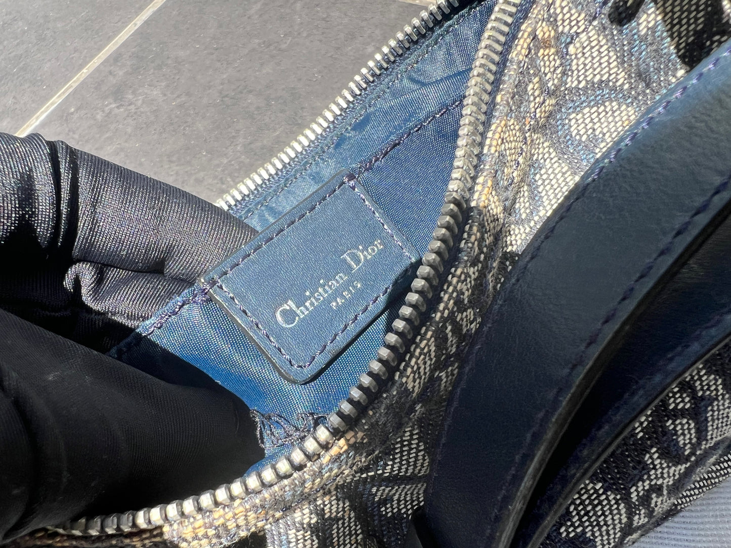 Pre-loved Christian Dior Vintage Trotter Shoulder Bag