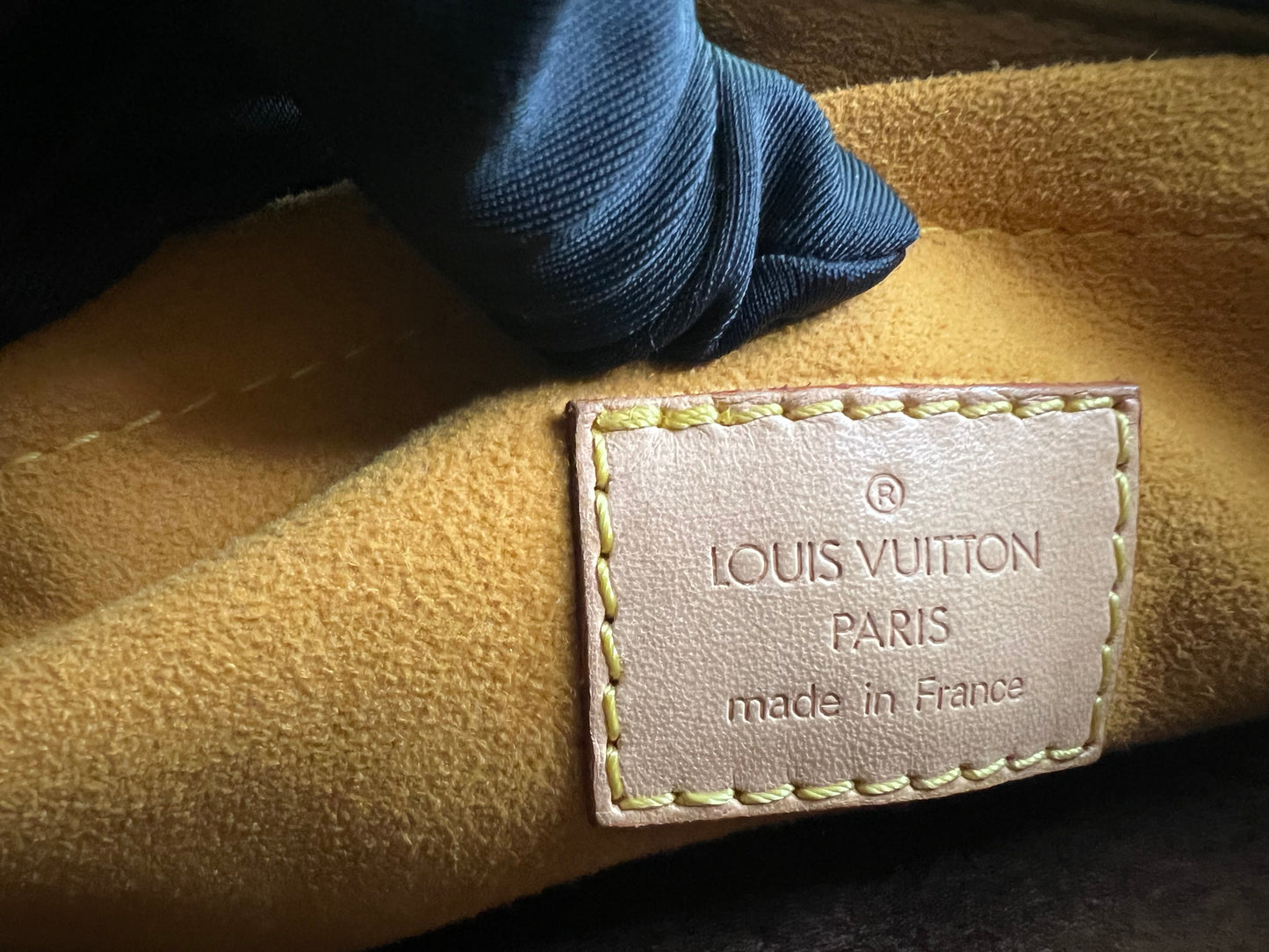 Pre-loved Louis Vuitton Blue Monogram Denim Neo Speedy Handbag 2005