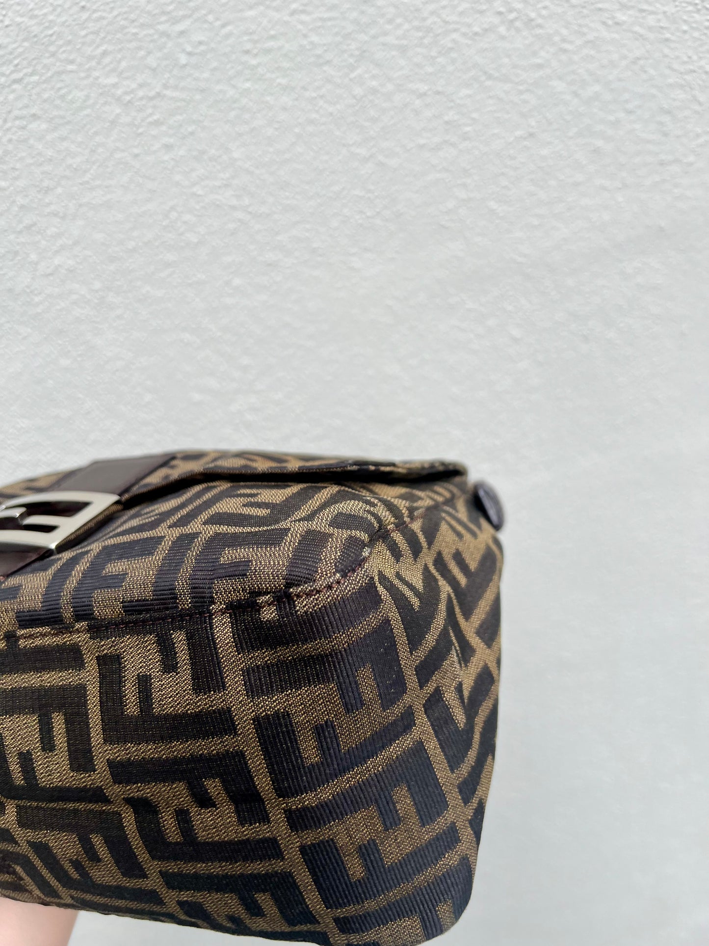 Pre-loved Fendi Vintage Zucca Mamma Handbag