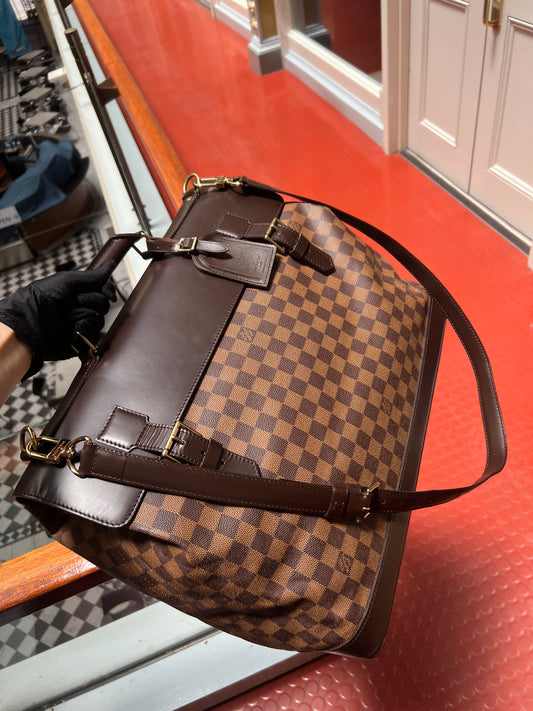 Pre-loved Louis Vuitton Damier Ebène West End Two-way Bag 1998