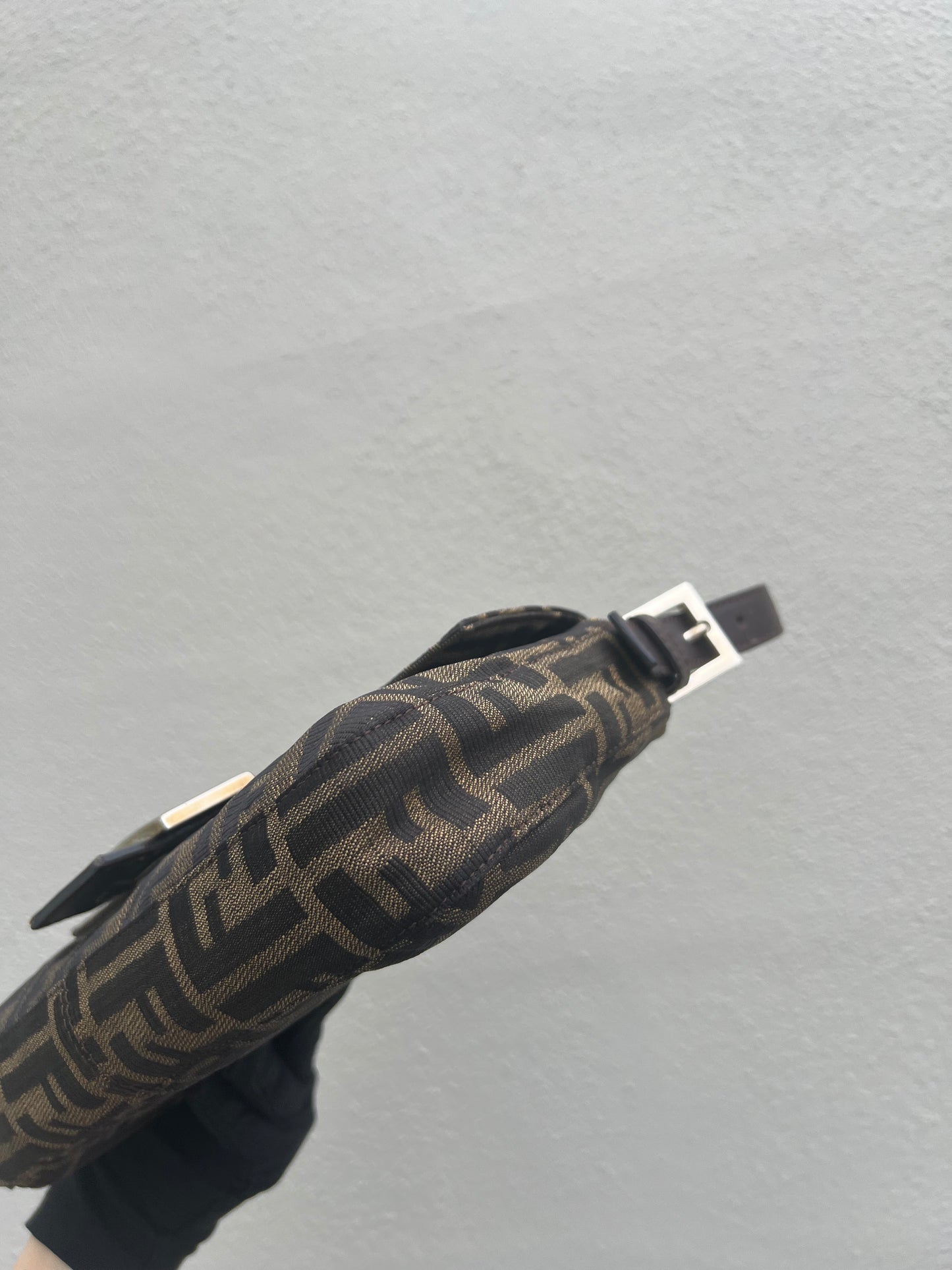 Pre-loved Fendi Vintage Zucca Baguette Handbag