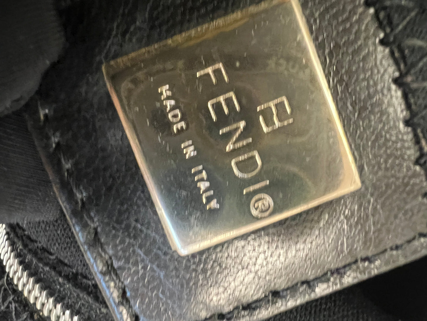 Pre-loved Fendi Vintage Nylon  Shoulder Bag Black