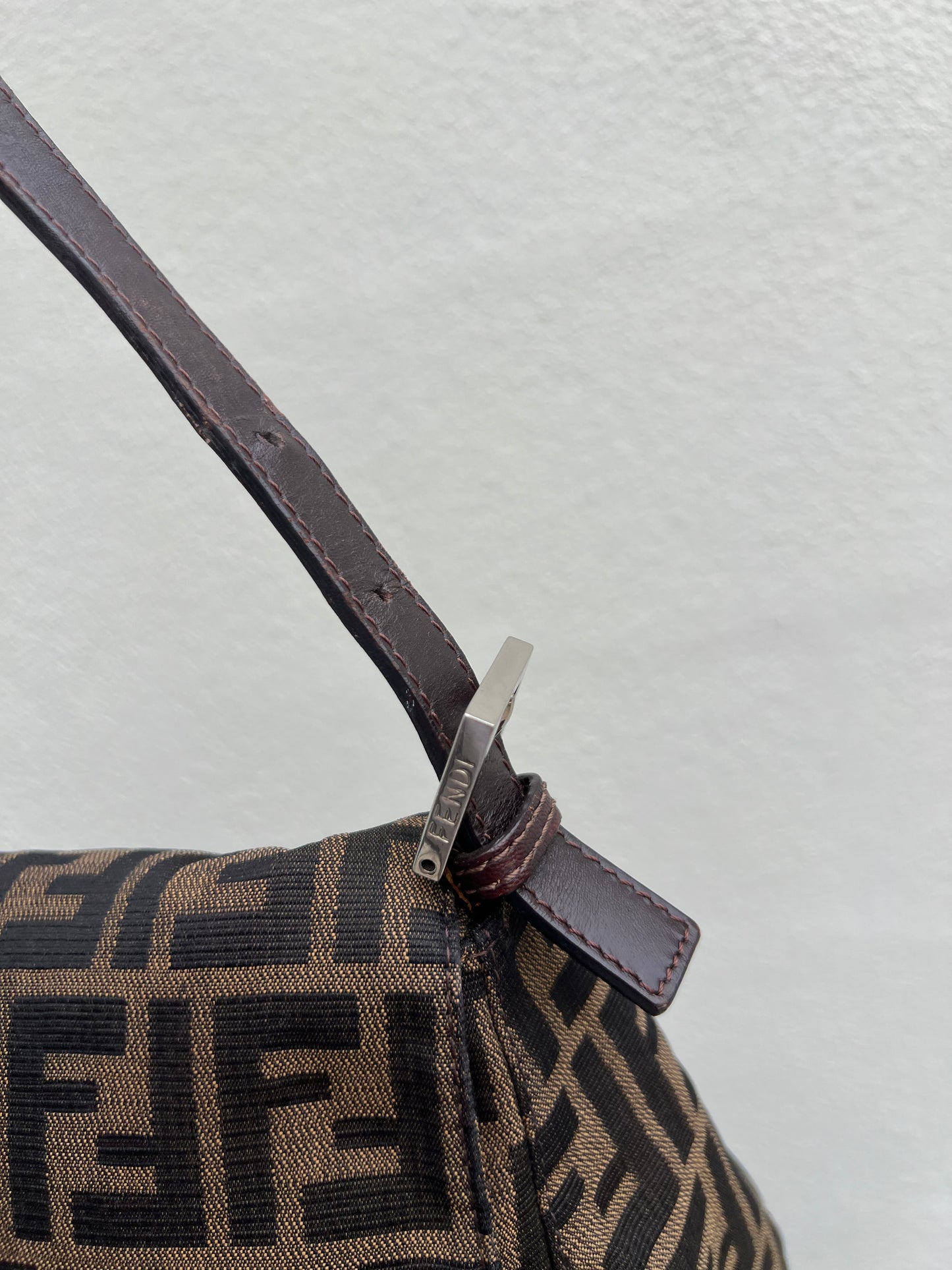 Pre-loved Fendi Vintage Zucca Mamma Handbag