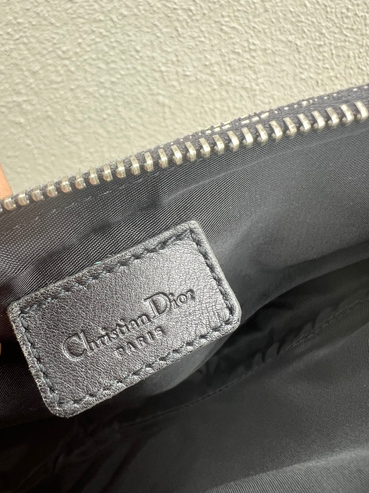 Pre-loved Dior Vintage Monogram Oblique Canvas Mini  Saddle Bag