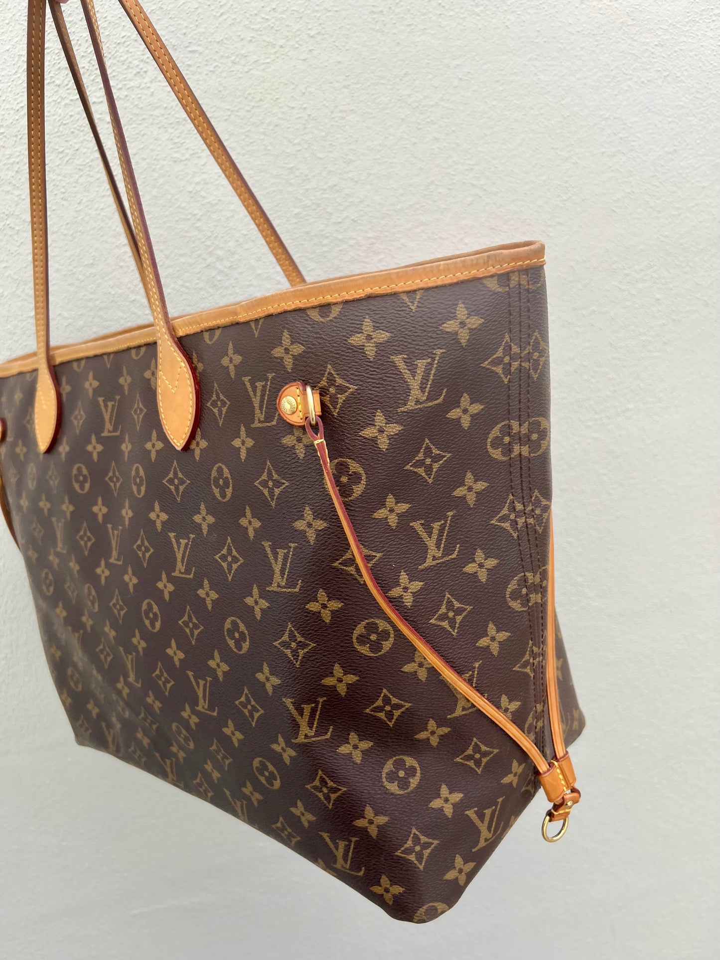 Pre-loved Louis Vuitton Neverfull Leather Tote GM Monogram 2013