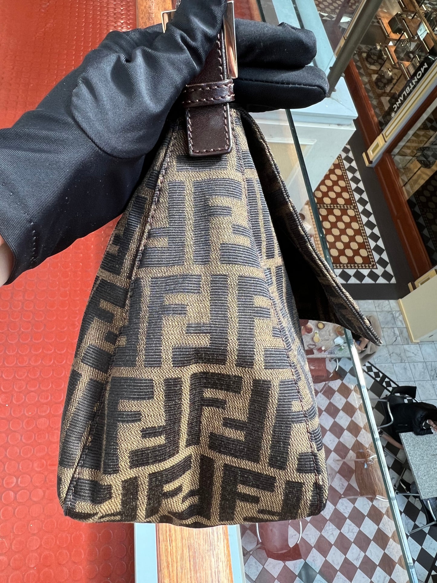 Pre-loved Fendi Vintage Zucca Mamma Handbag