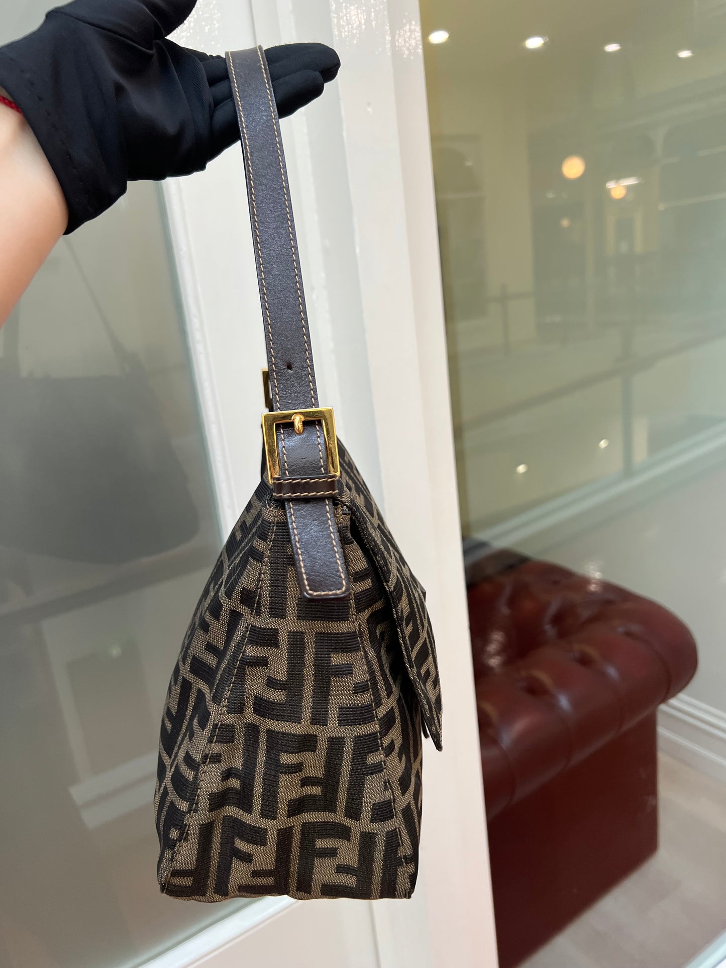 Pre-loved Fendi Vintage Zucca Mamma Handbag