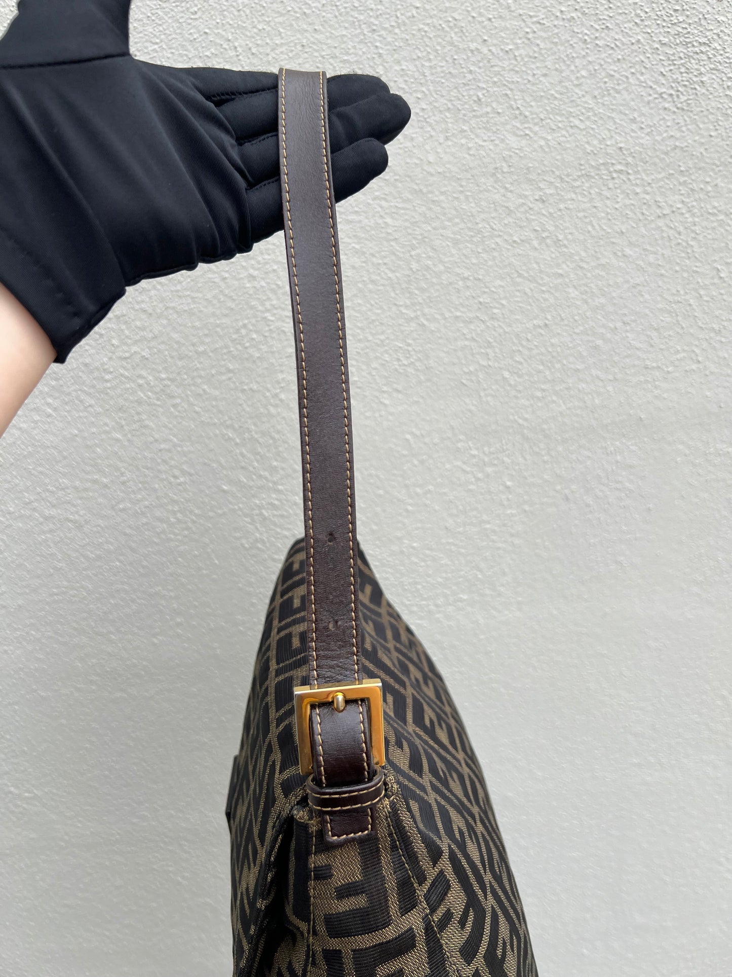 Pre-loved Fendi Vintage Zucca Mamma Handbag
