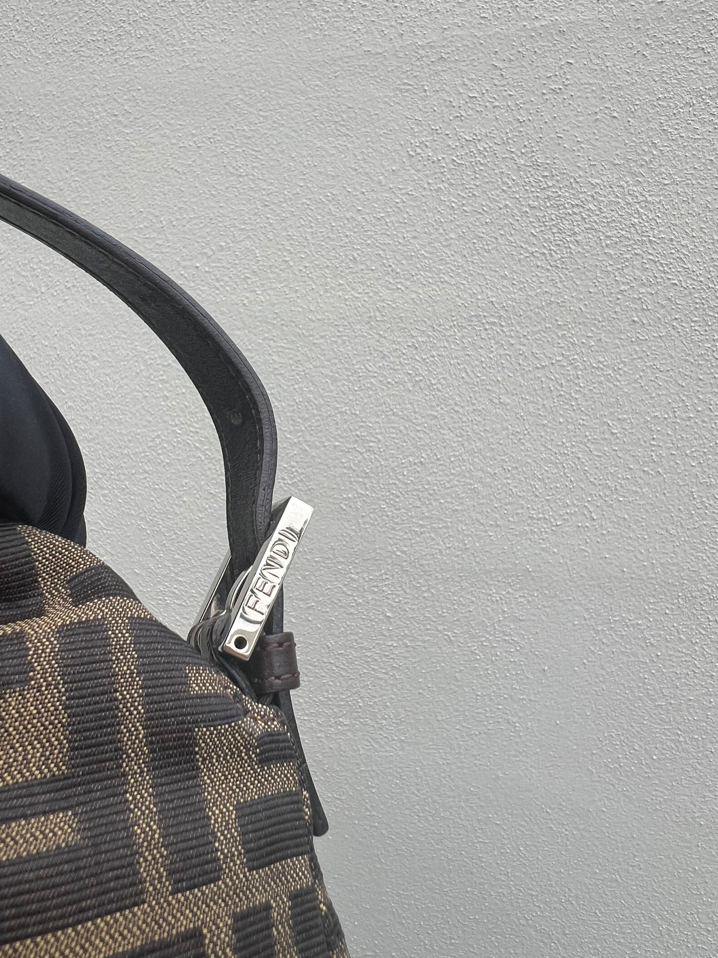 Pre-loved Fendi Vintage Zucca Baguette Handbag
