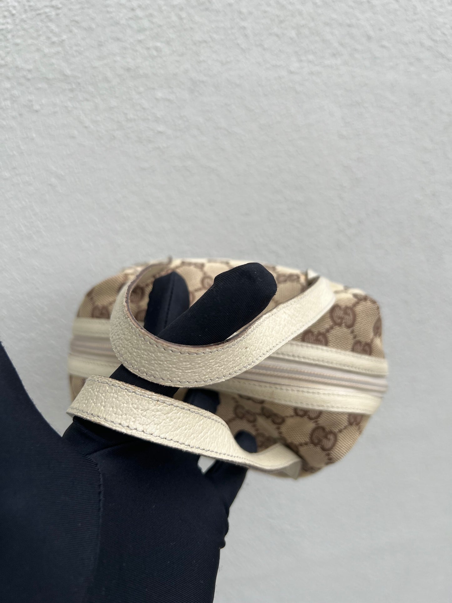 Pre-loved Gucci Y2K GG Canvas Balthus Tofu Bag handbag