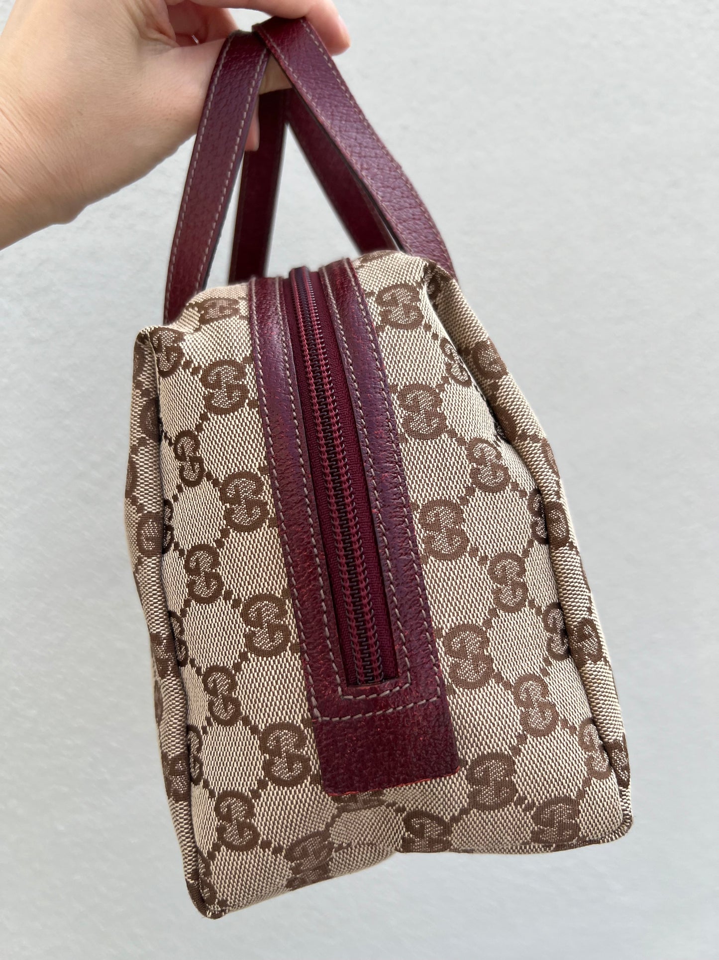 Pre-loved Gucci Y2K GG Canvas Balthus Tofu Bag handbag