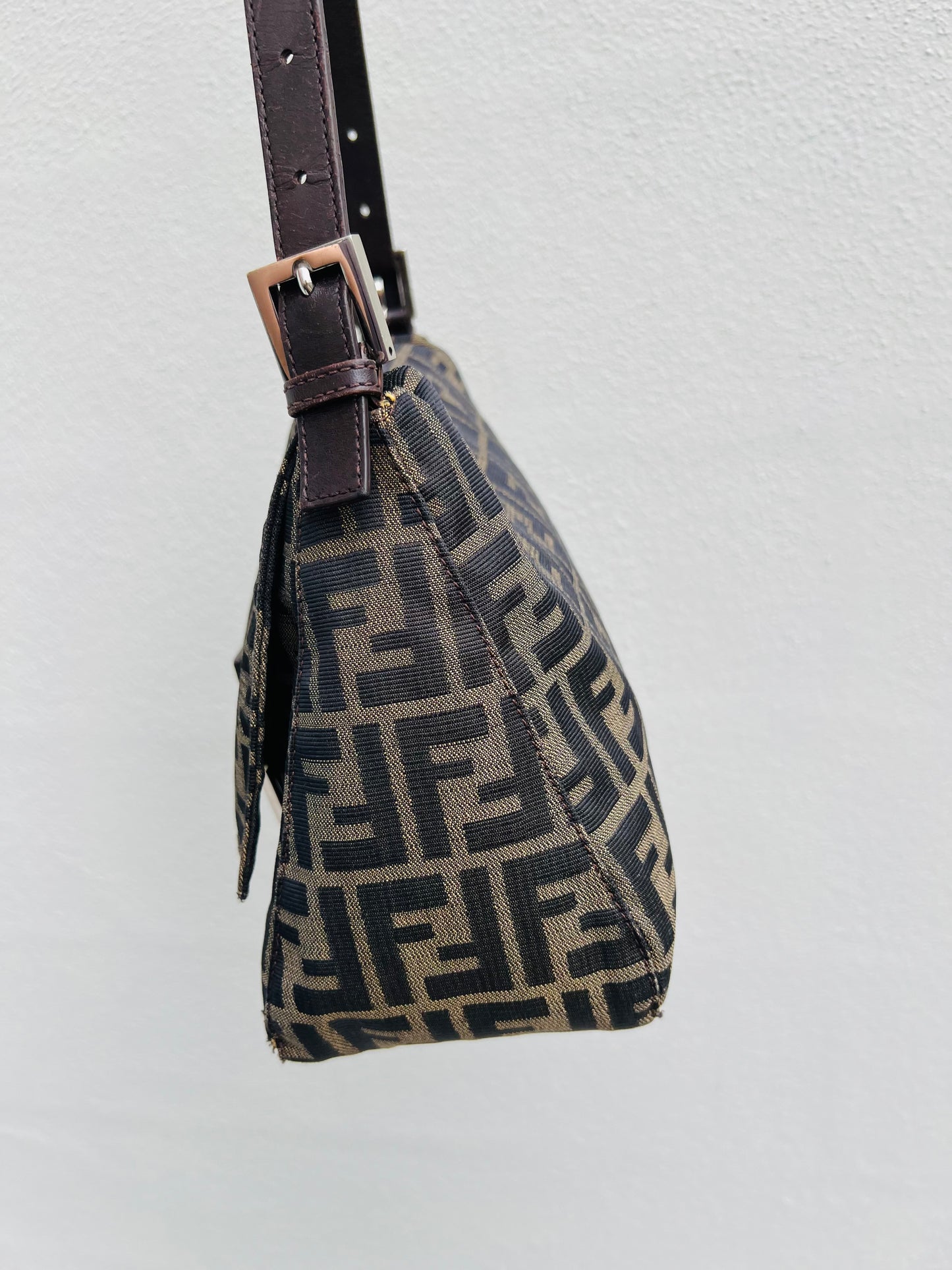 Pre-loved Fendi Vintage Zucca Mamma Handbag