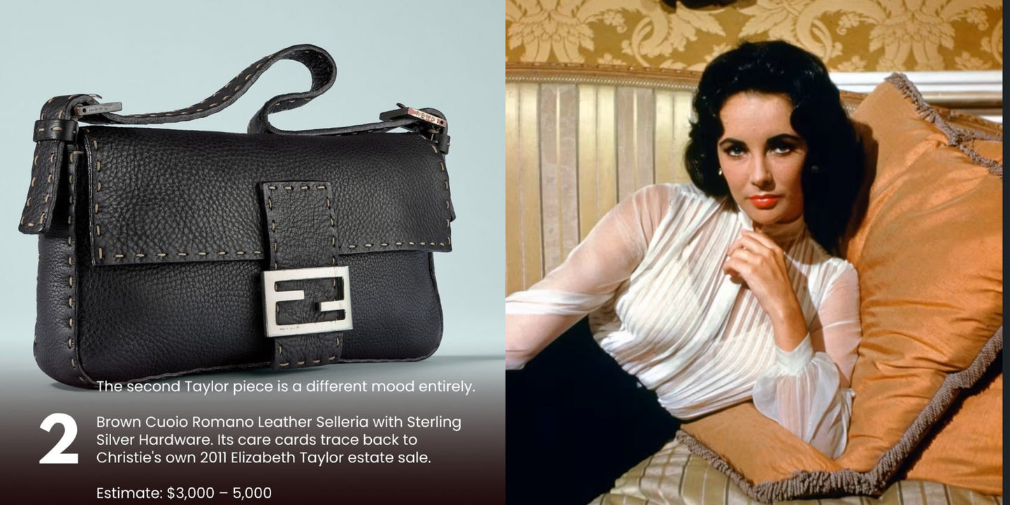 Pre-loved Fendi Baguette Black Cuoio Romano Leather Selleria with Sterling Silver Hardware
