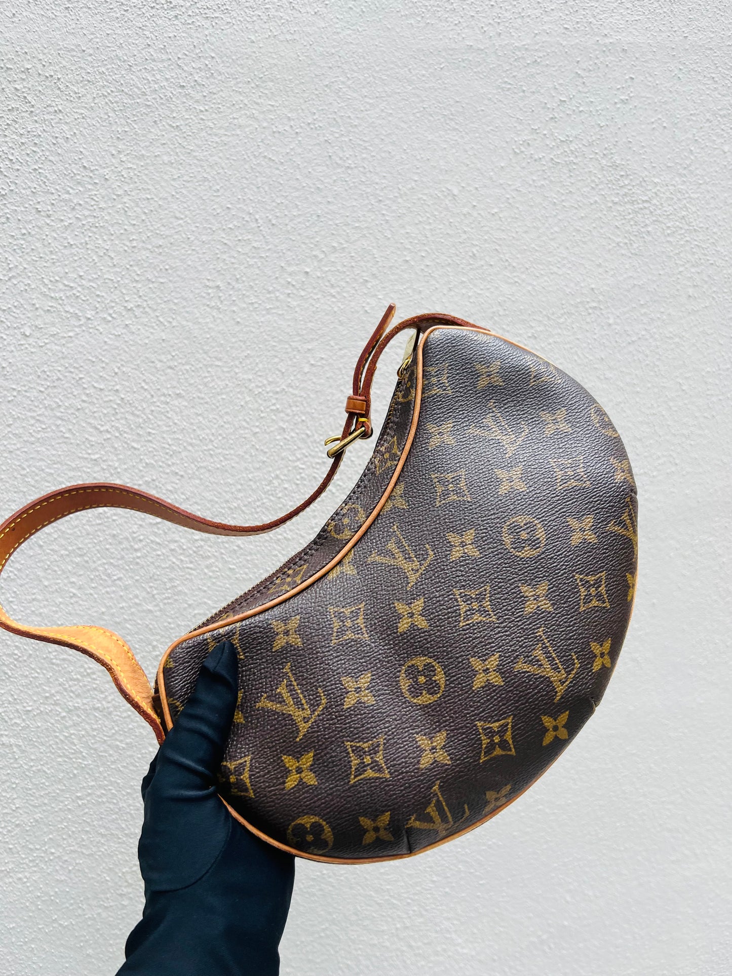 Pre-loved Louis Vuitton Pochette Croissant Shoulder Bag PM Monogram