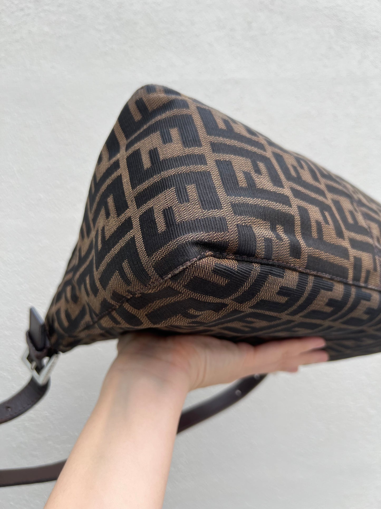 Pre-loved Fendi Vintage Zucca Mamma Handbag
