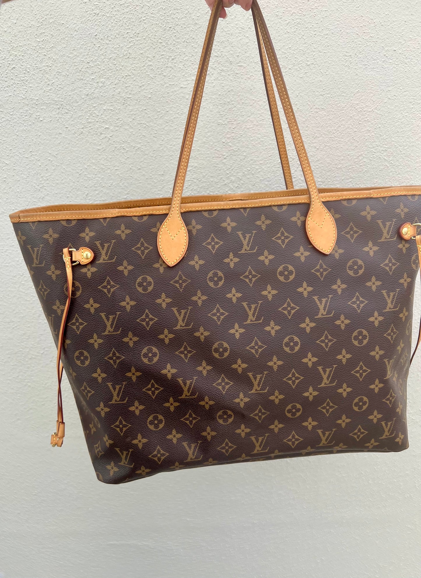 Pre-loved Louis Vuitton Neverfull Leather Tote GM Monogram 2013