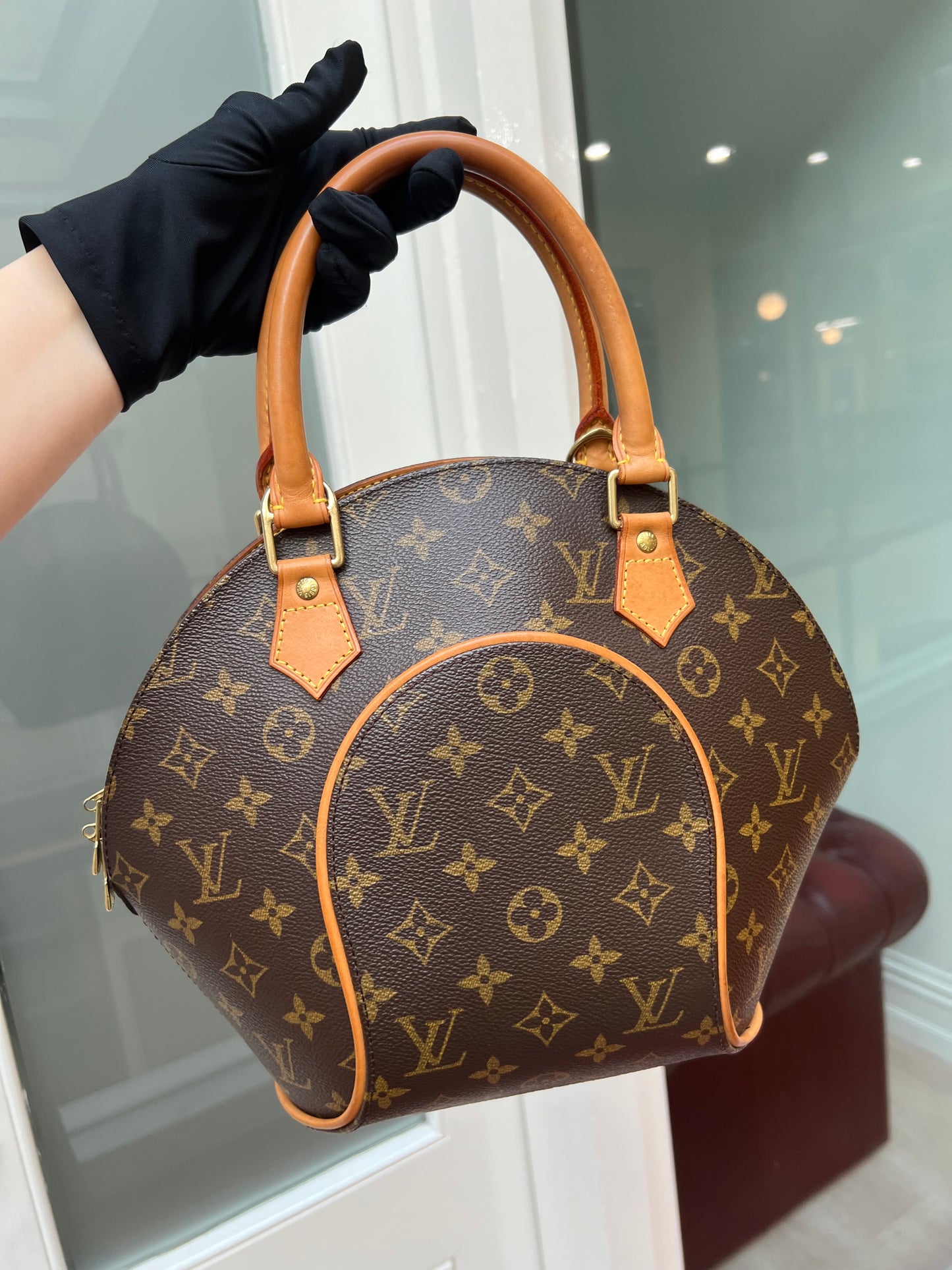 Pre-loved Louis Vuitton Vintage Ellipse Cloth Handbag PM Monogram 2002