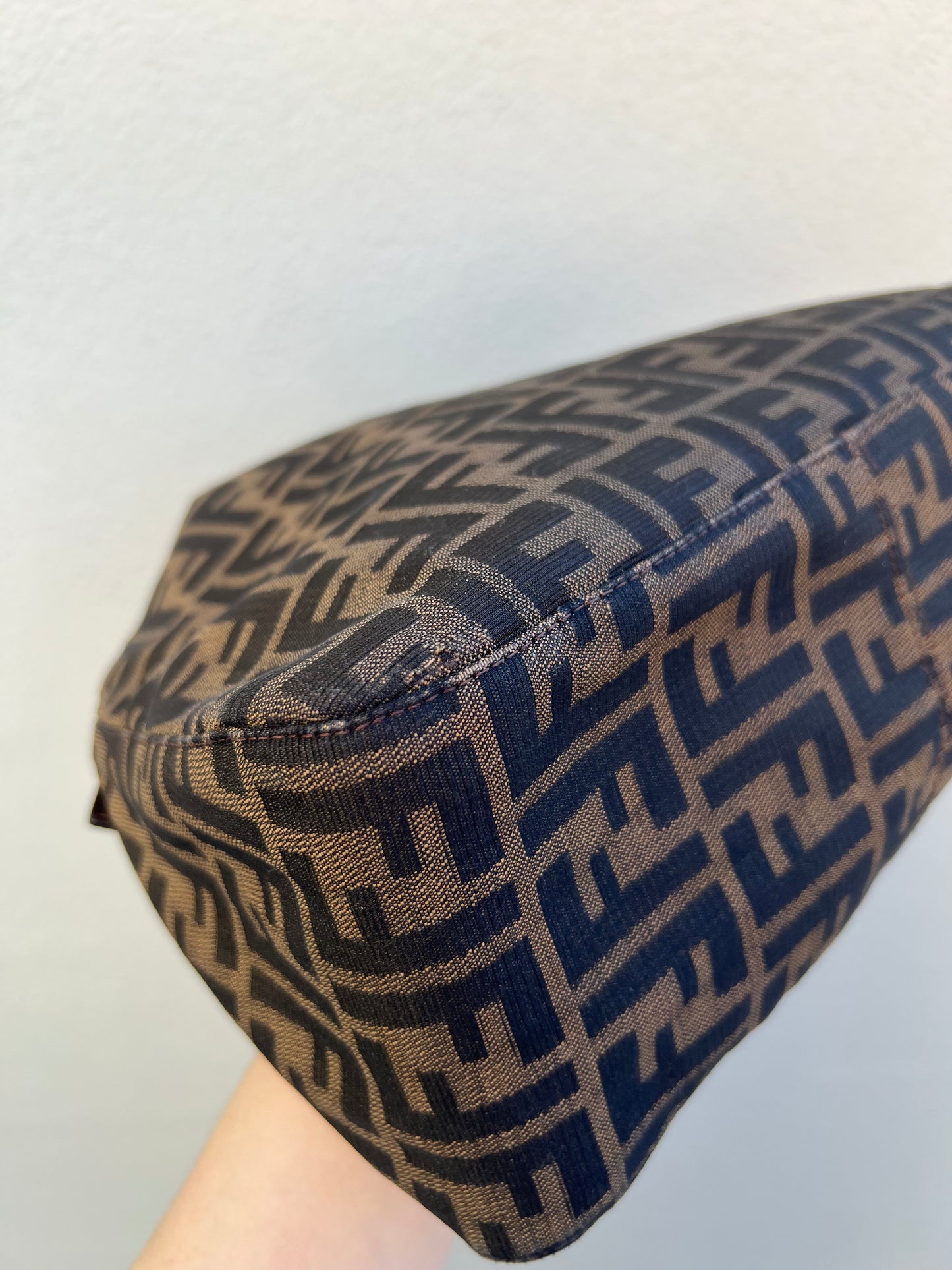 Pre-loved Fendi Vintage Zucca Mamma Handbag