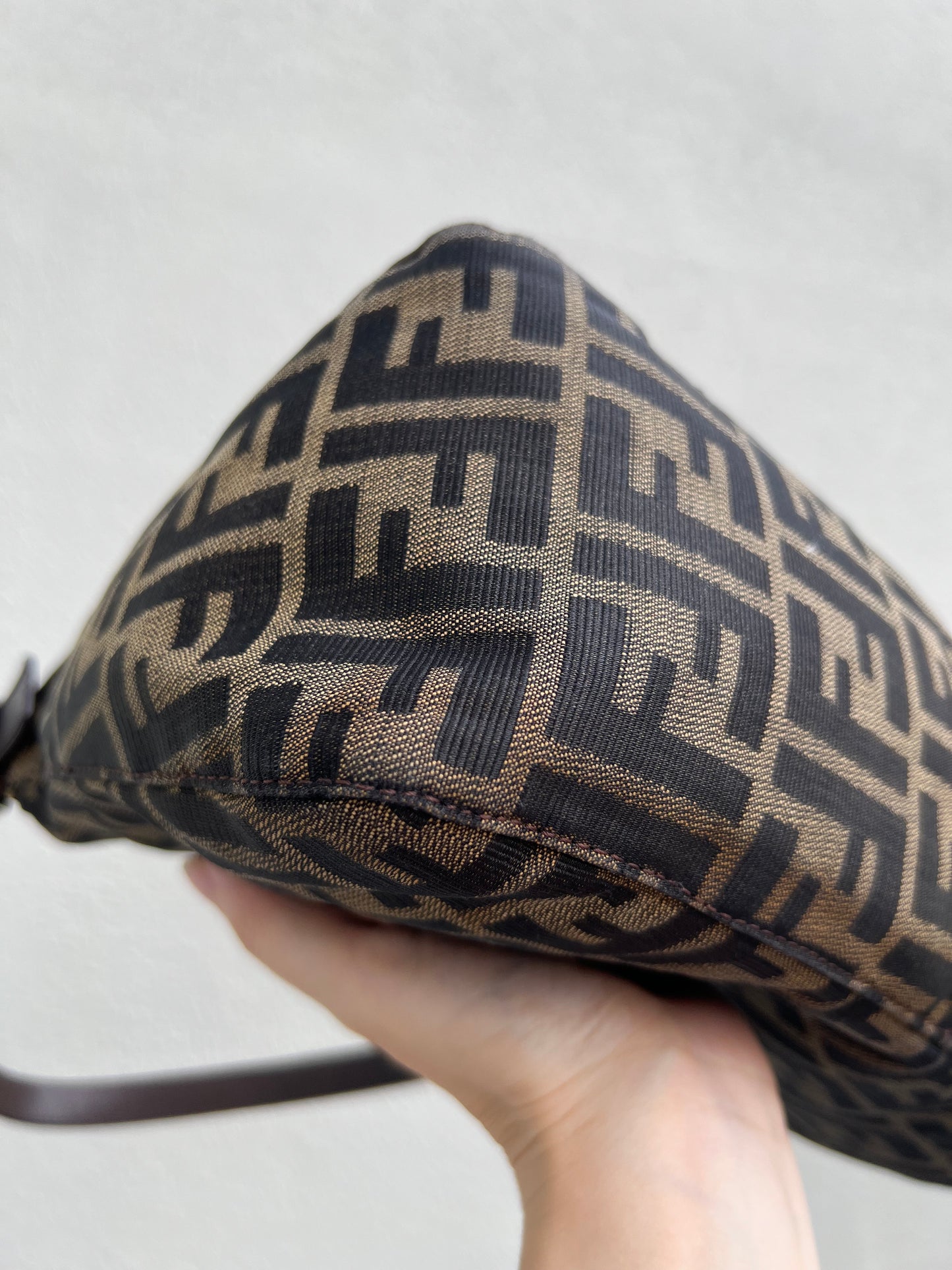 Pre-loved Fendi Vintage Zucca Mamma Handbag