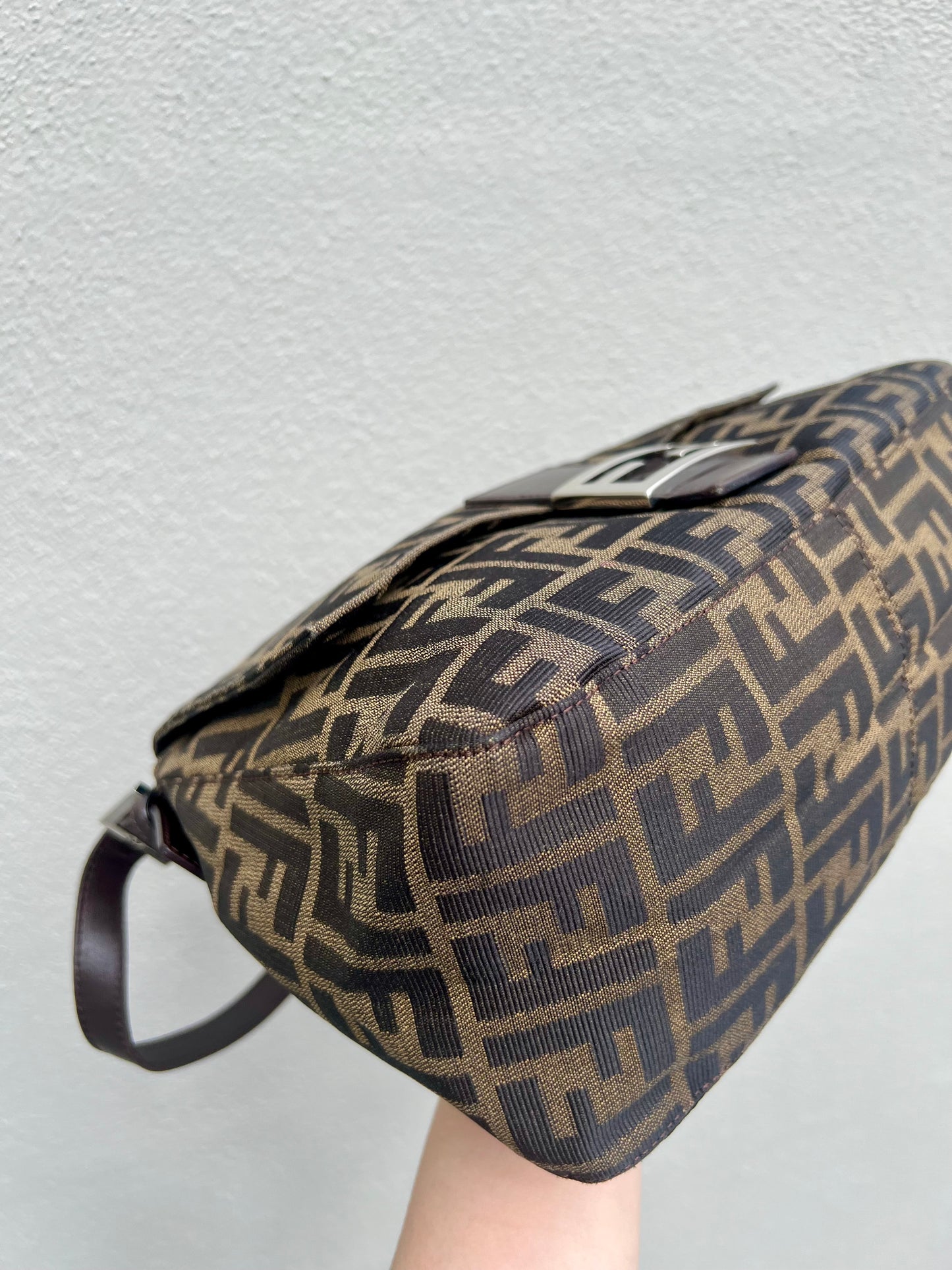 Pre-loved Fendi Vintage Zucca Mamma Handbag