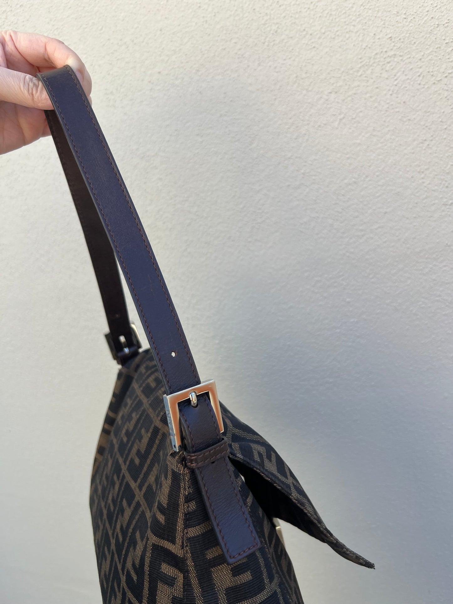 Pre-loved Fendi Vintage Zucca Mamma Handbag