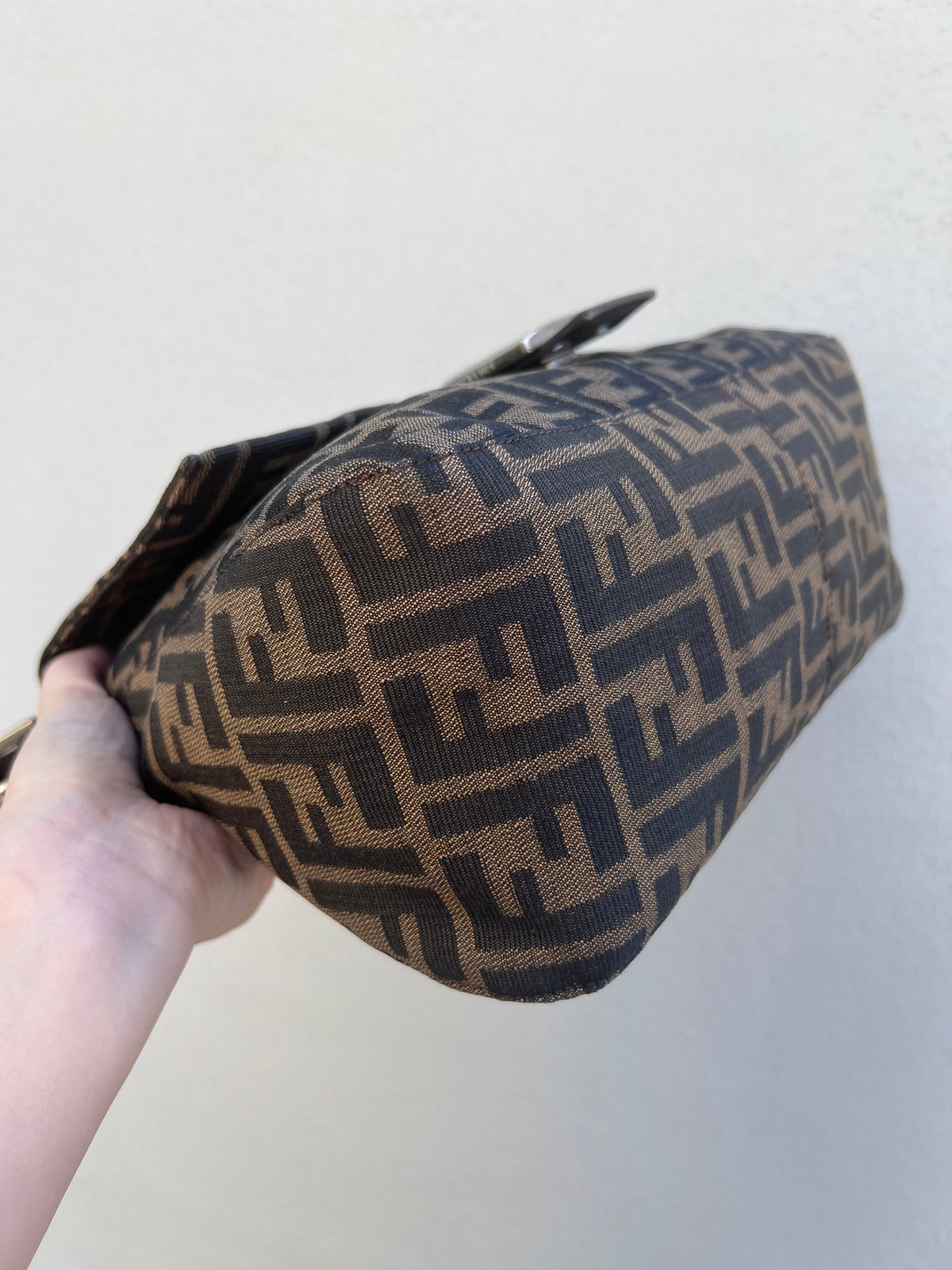 Pre-loved Fendi Vintage Zucca Mamma Handbag