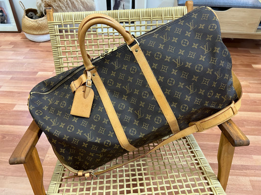 Pre-loved Louis Vuitton Keepall Bandoulière 60 Travel Bag Monogram 1997