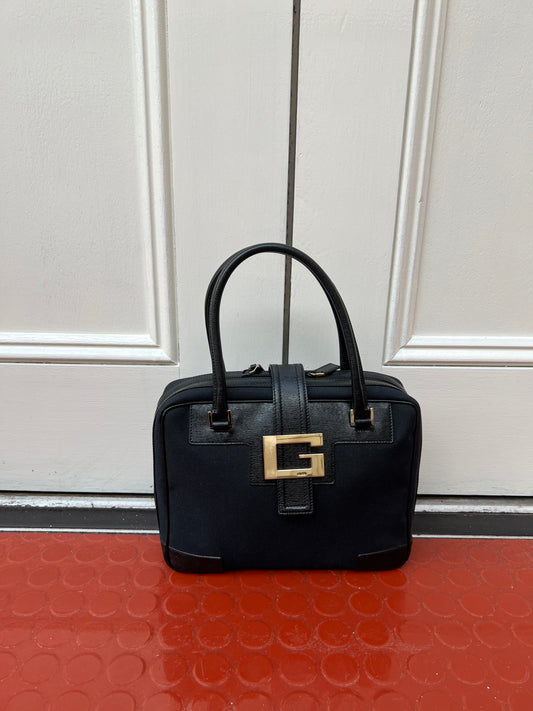 Pre-Loved Gucci Square G Handbag with Gold hardware