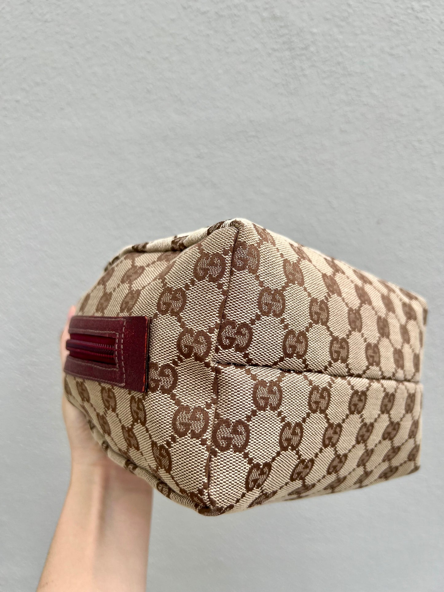 Pre-loved Gucci Y2K GG Canvas Balthus Tofu Bag handbag