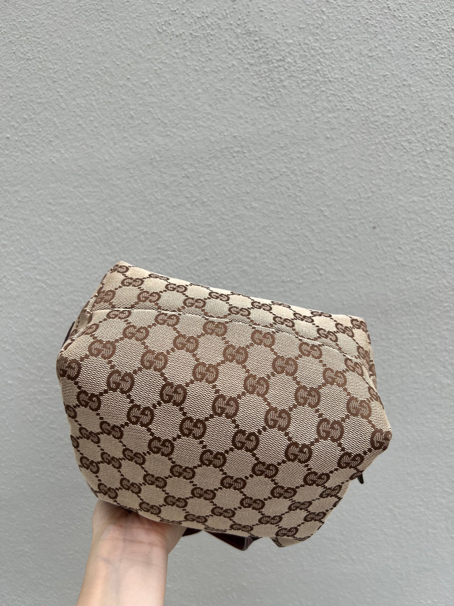 Pre-loved Gucci Y2K GG Canvas Balthus Tofu Bag handbag