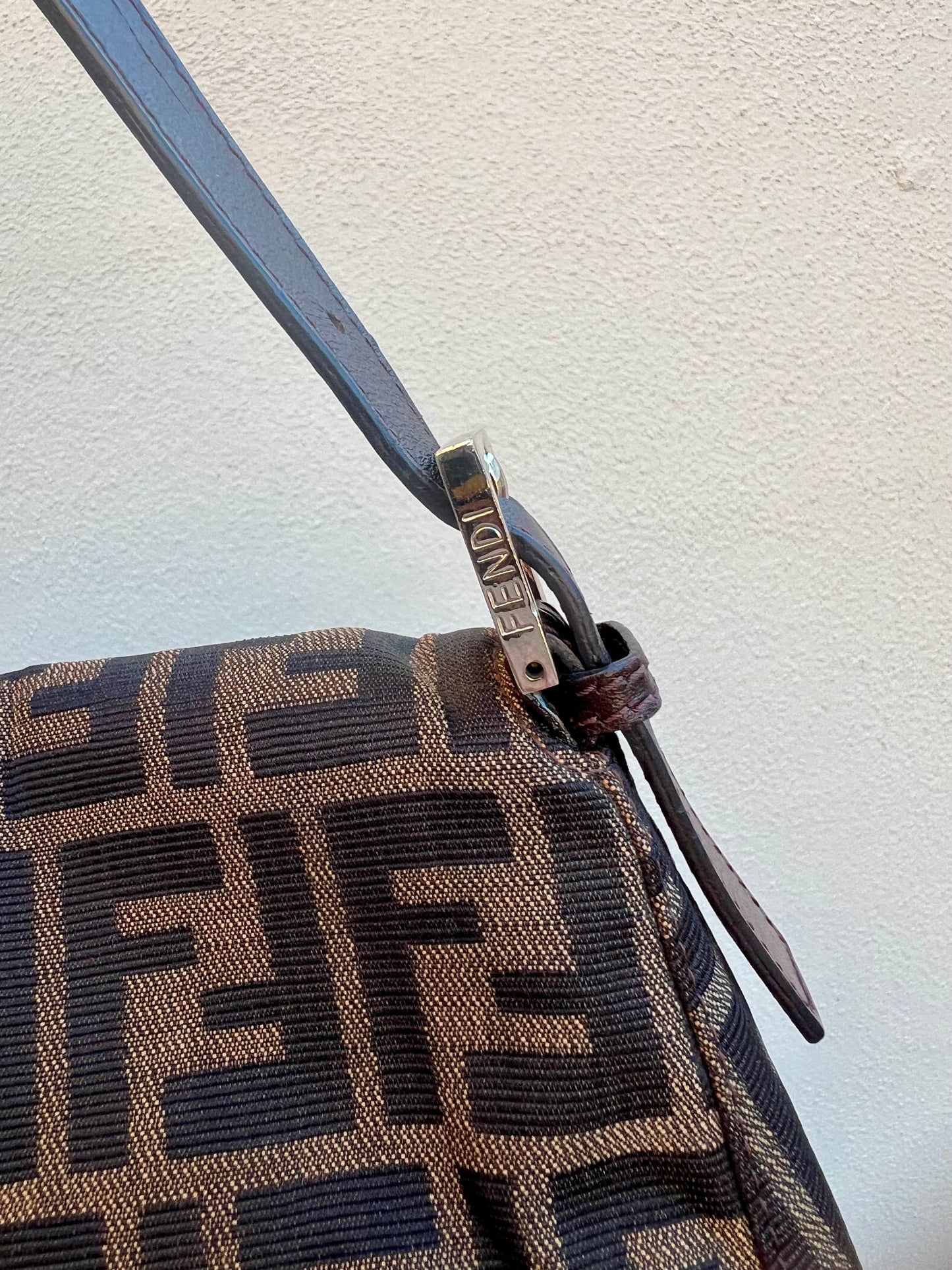Pre-loved Fendi Vintage Zucca Mamma Handbag