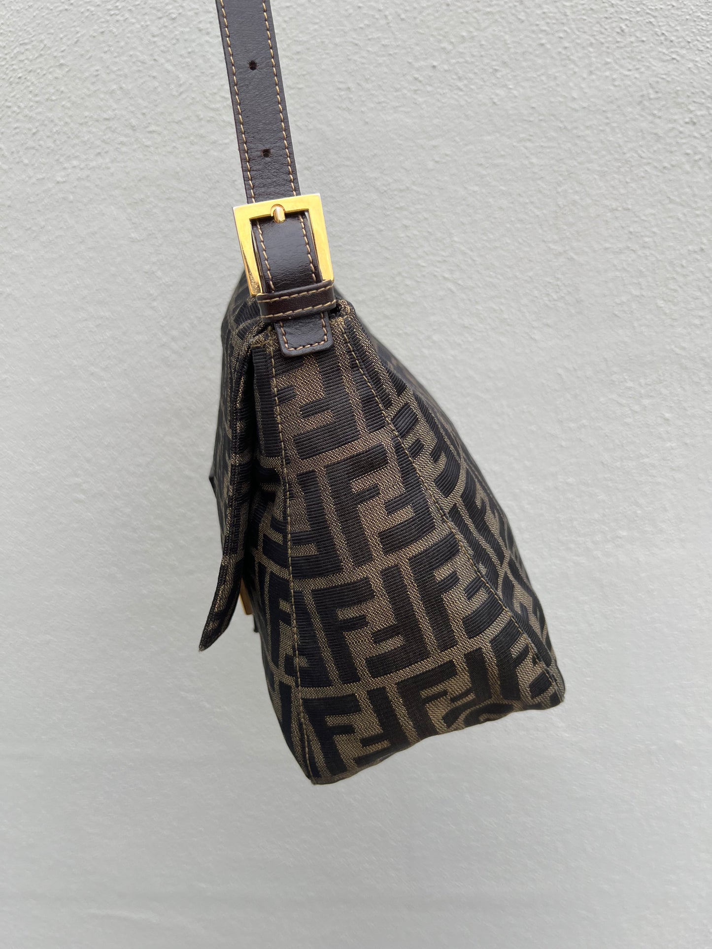 Pre-loved Fendi Vintage Zucca Mamma Handbag